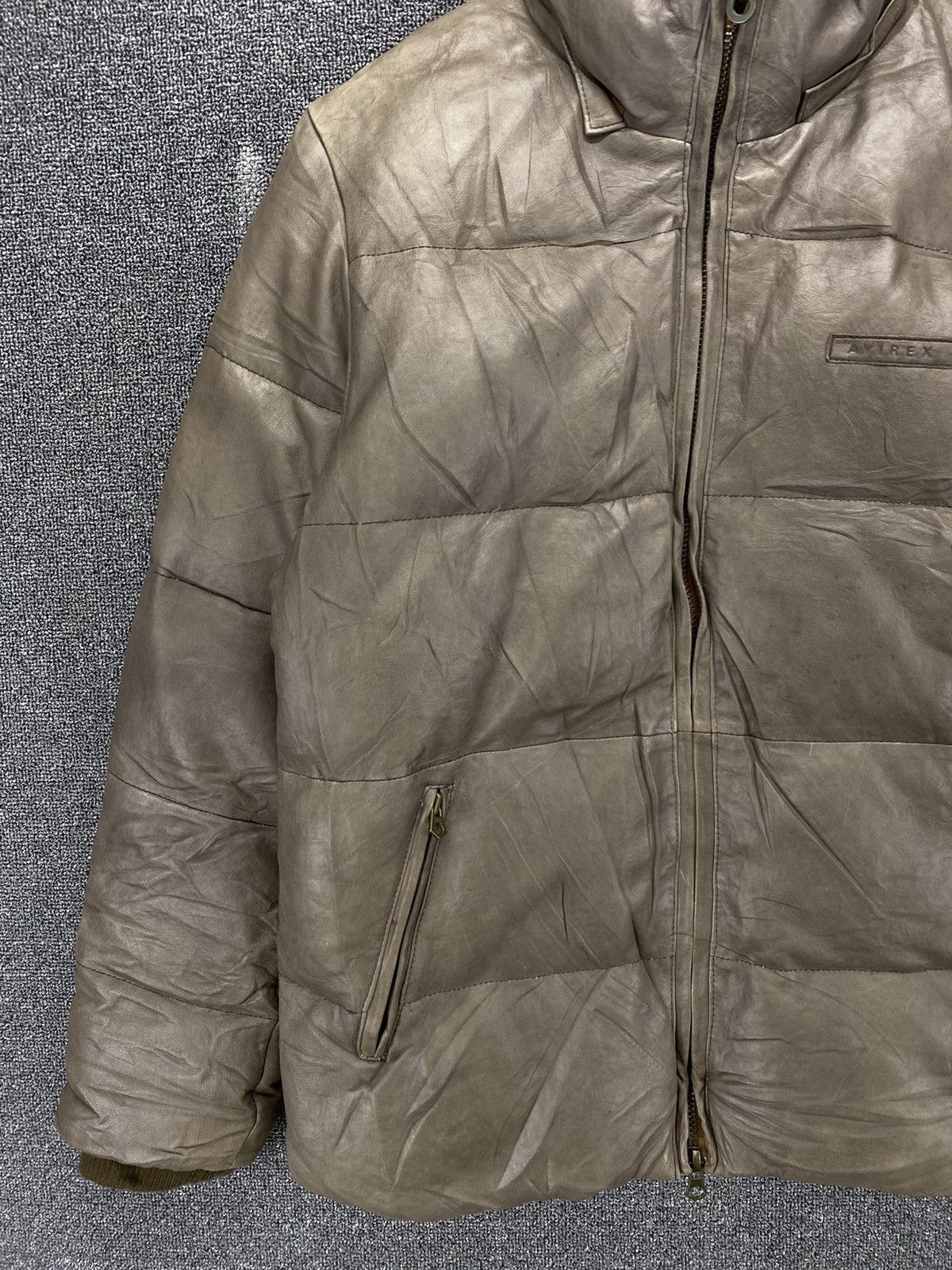 Avirex Vintage Avirex Flight Garment Leather Down Jacket Size US L / EU 52-54 / 3 - 6 Thumbnail