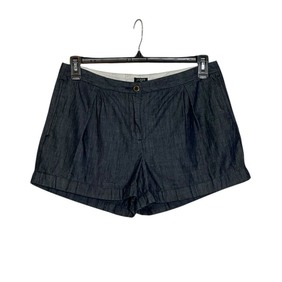 J.Crew J.Crew blue chambray pleated shorts size 6 Size 28" / US 6 / IT 42 - 1 Thumbnail
