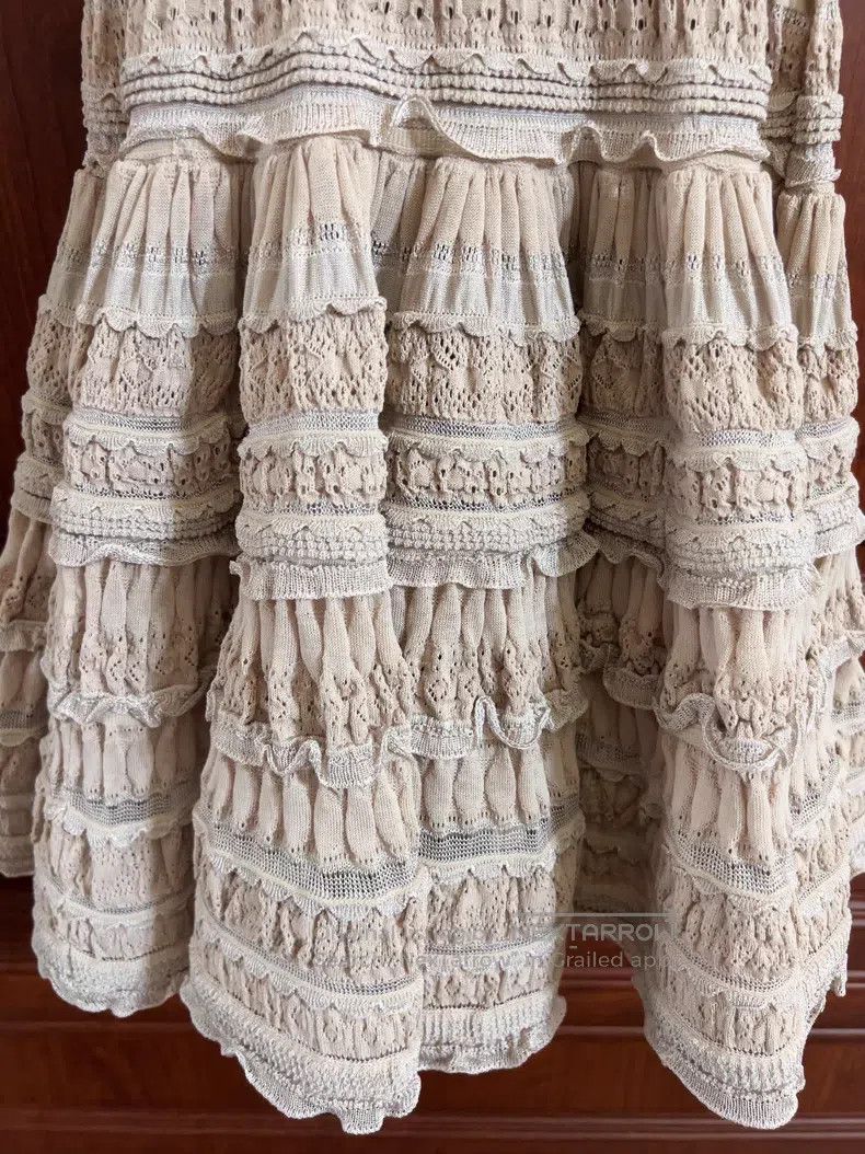 Alaia Alaia Women's lace wool blended dress Size S / US 4 / IT 40 - 7 Thumbnail