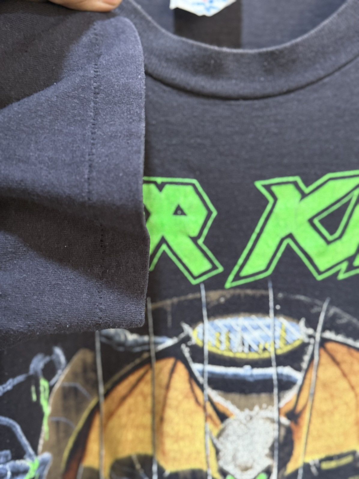 Band Tees Vintage 80s Over Kill Tour American Thrash Metal Faded Tee Size US M / EU 48-50 / 2 - 9 Thumbnail