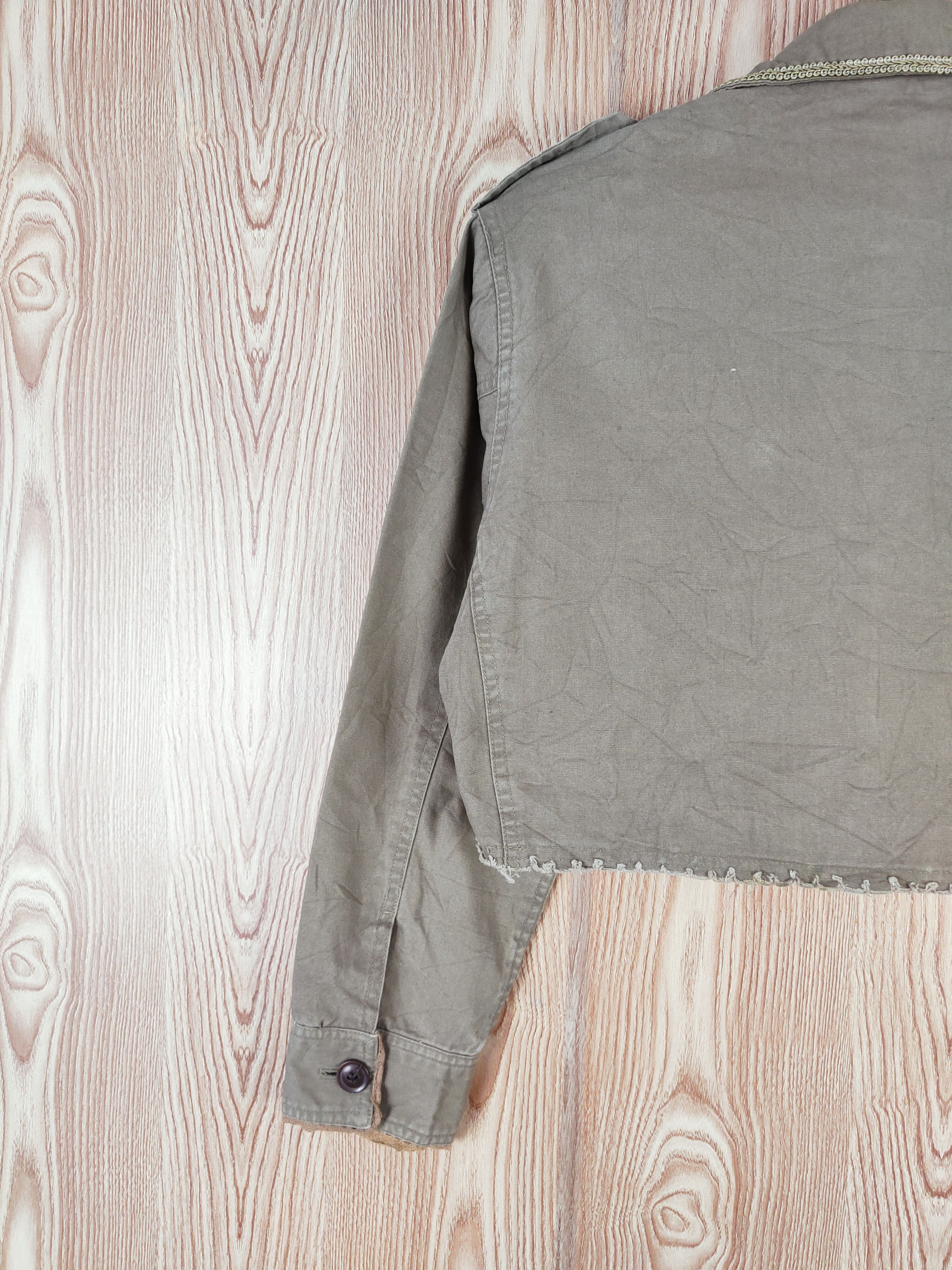 Vintage Retro Girl Olive Cropped Jackets Size M / US 6-8 / IT 42-44 - 9 Thumbnail