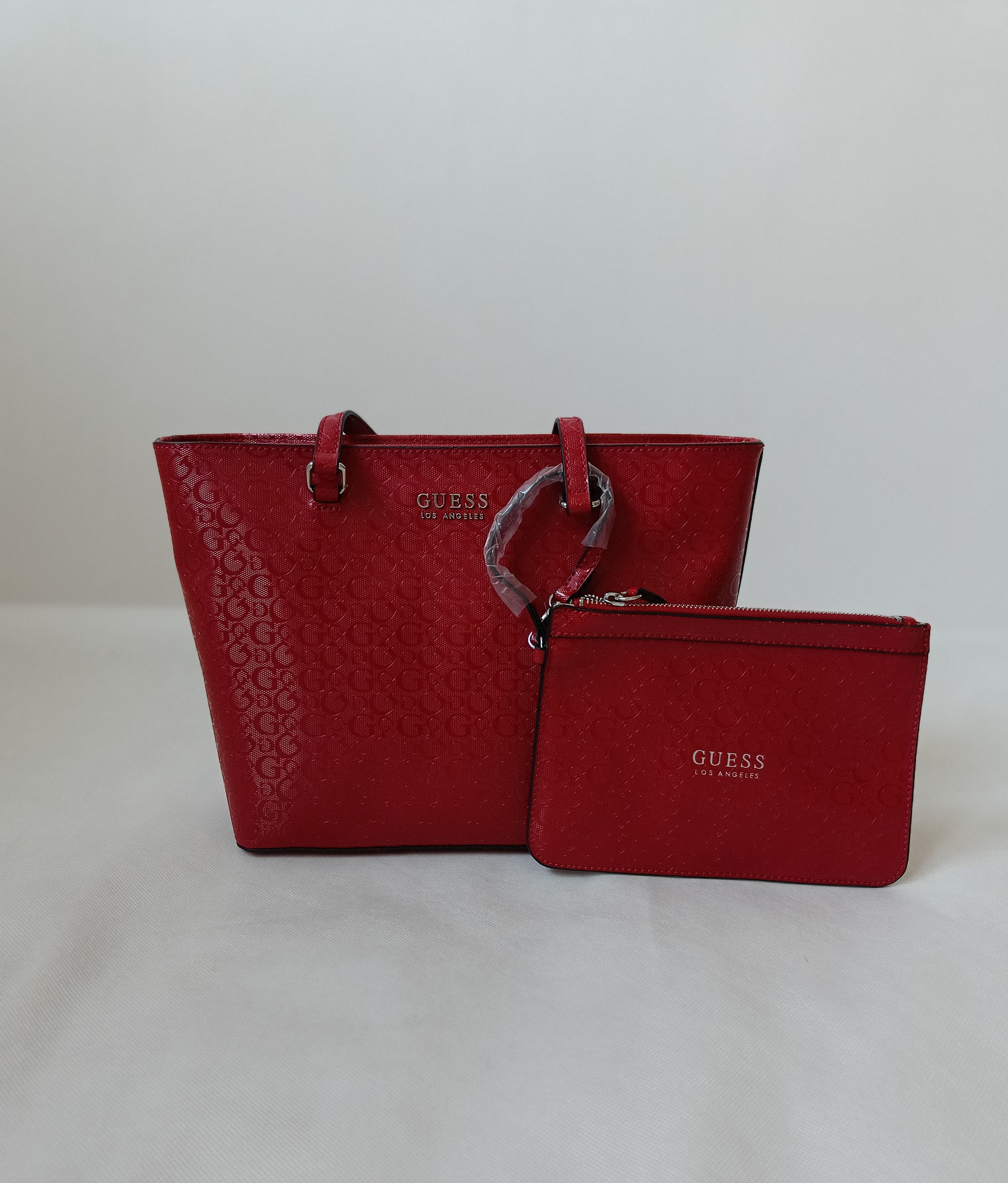 Tote GUESS Red in Plastic - 25540978