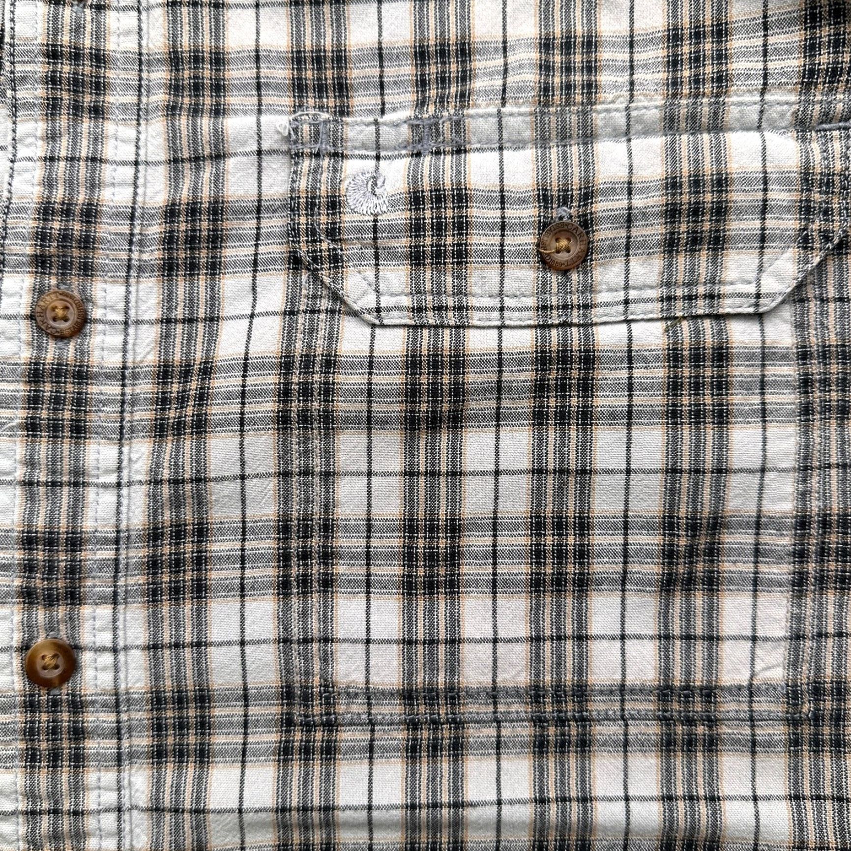 Carhartt Carhartt Plaid Button-Up Shirt Mens L Long Sleeve Green Pockets Shirt Size US L / EU 52-54 / 3 - 6 Thumbnail
