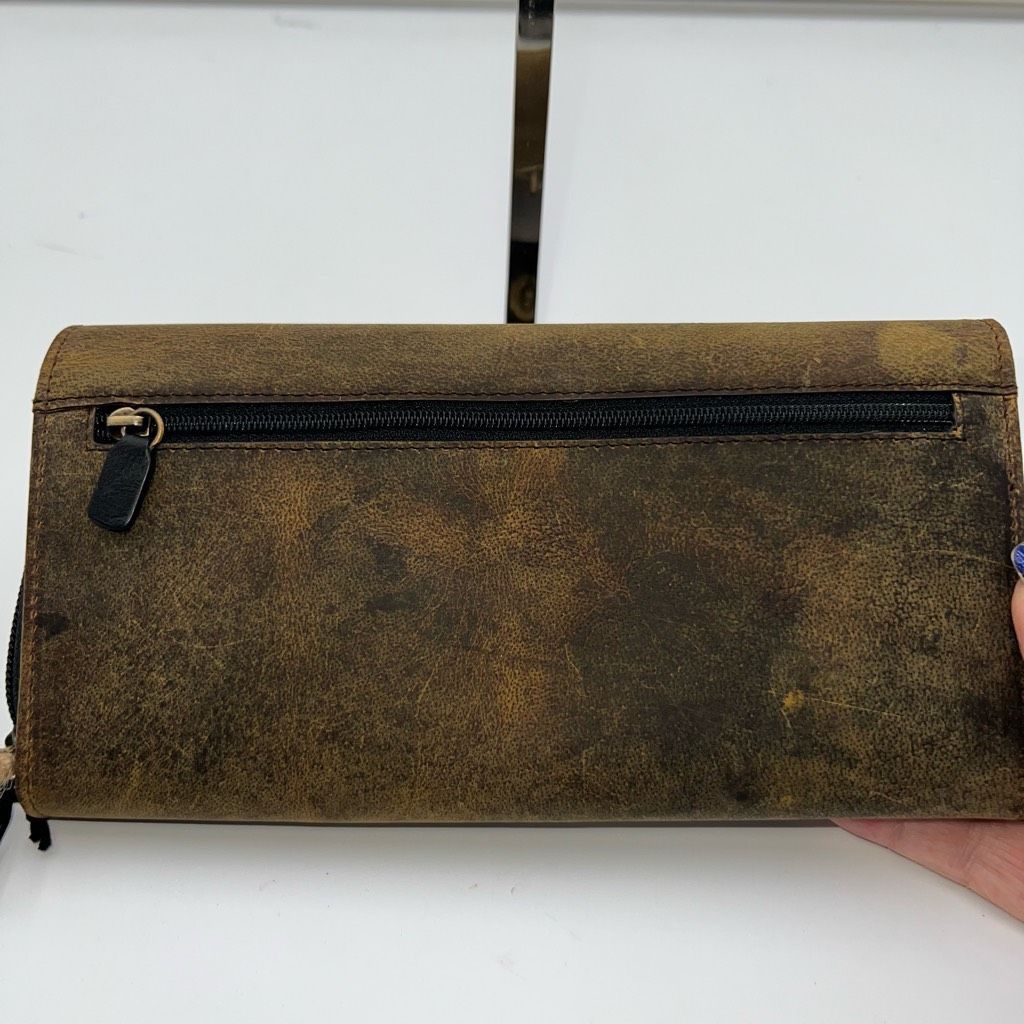 Other Myra Bag Leather Wallet RFID Safe with Distressed Look and Kisslock Size ONE SIZE - 6 Thumbnail