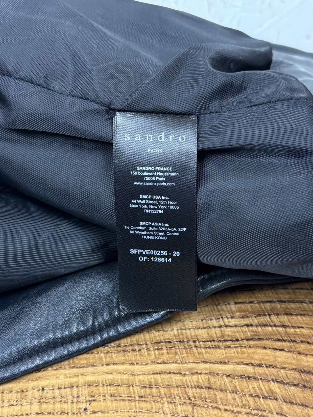 Sandro Sandro Paris Lambskin Black Biker Leather Jacket Size 4 Size L / US 10 / IT 46 - 13 Thumbnail