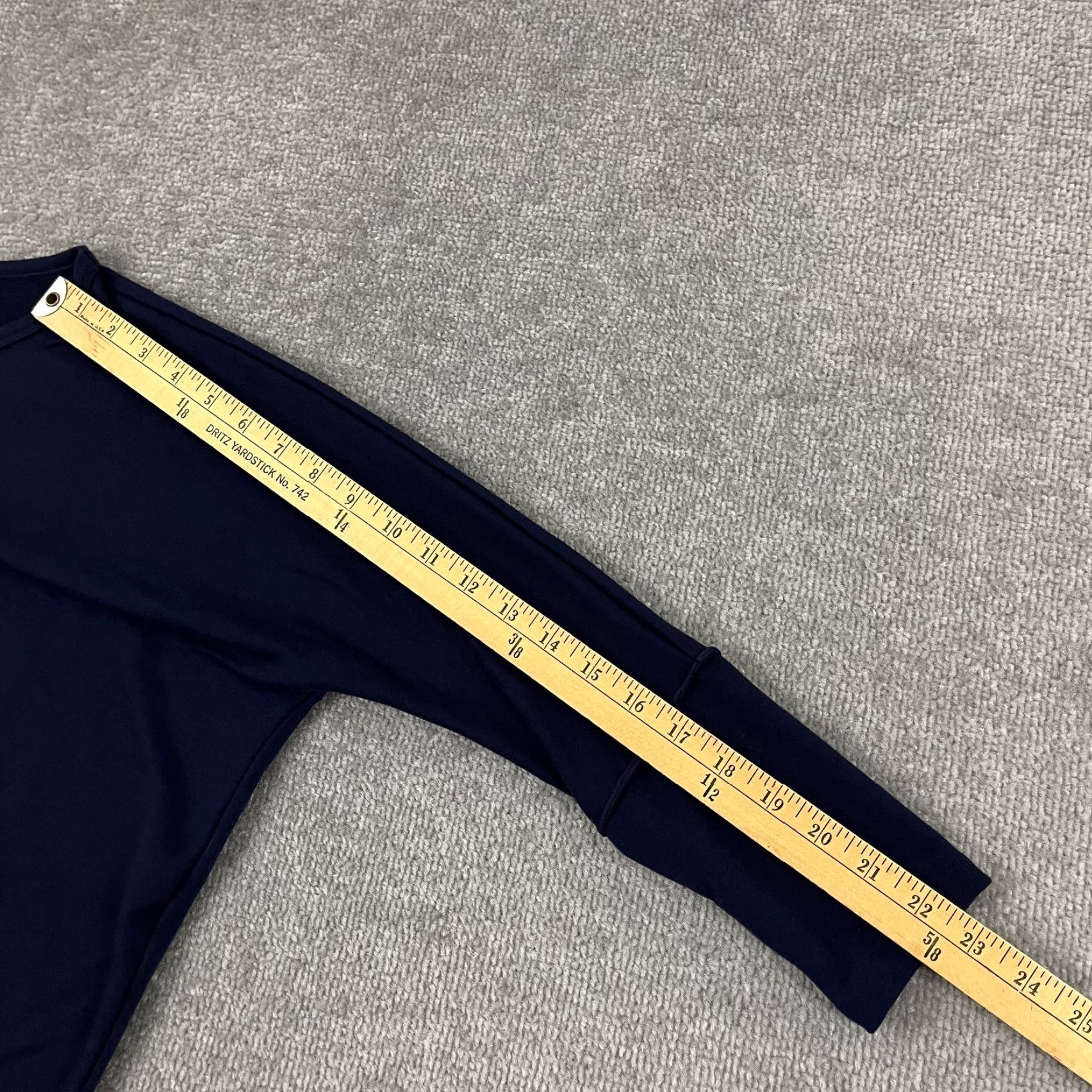Spanx Spanx Top Womens XS Dolman 3/4 Sleeve Navy Blue Sweatshirt Casual Perfect Length Size XS / US 0-2 / IT 36-38 - 5 Thumbnail