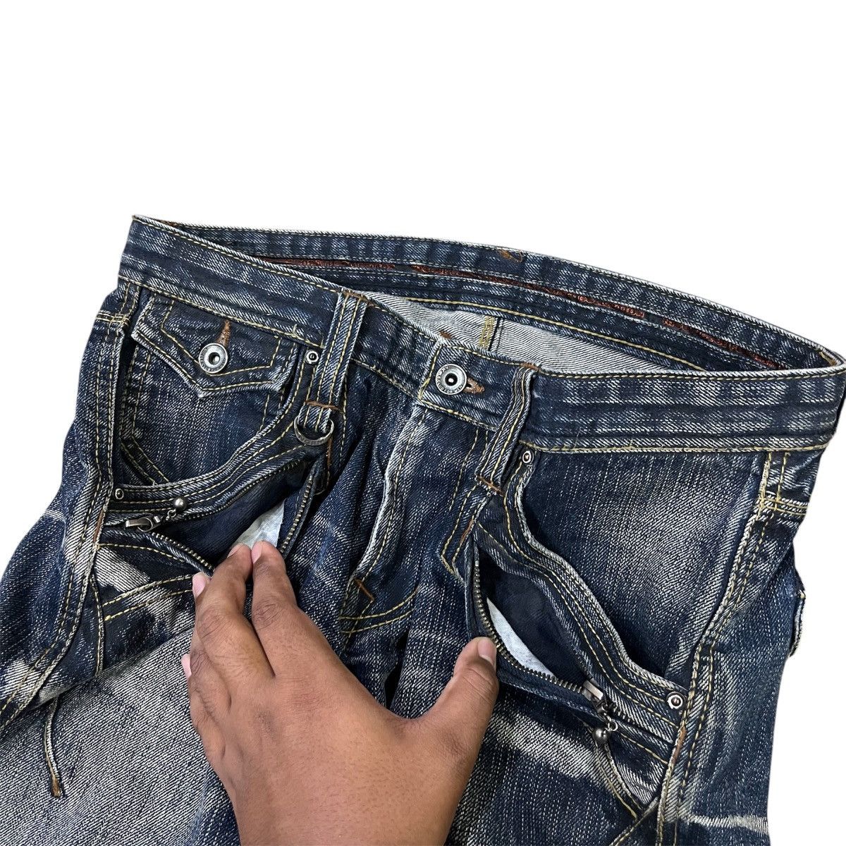 Nicole Club “punk style” NICOLE CLUB MUD WASH JEANS Size US 32 / EU 48 - 17 Thumbnail