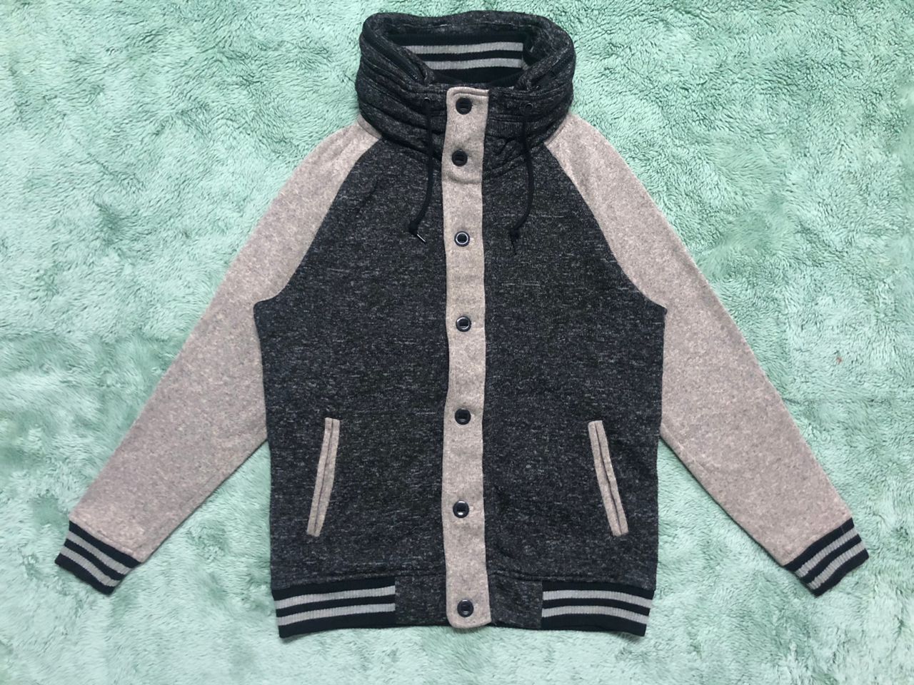 Beams Plus BEAMS HEART VINTAGE Y2K VARSITY HOODIE JACKET Size US M / EU 48-50 / 2 - 1 Thumbnail