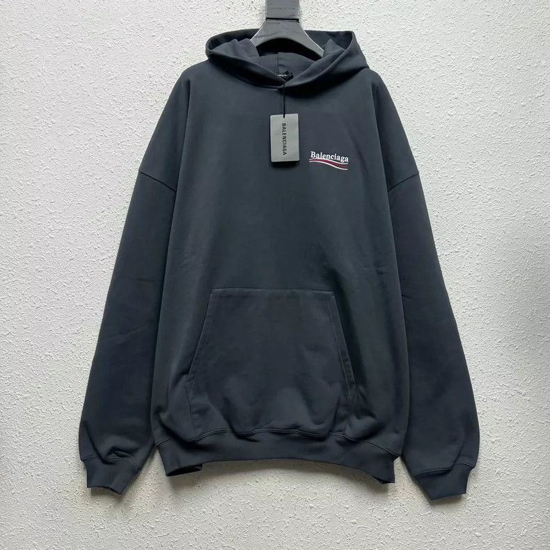 Balenciaga Balenciaga Gray Embroidered Coke Logo Hoodie Size US XS / EU 42 / 0 - 1 Thumbnail