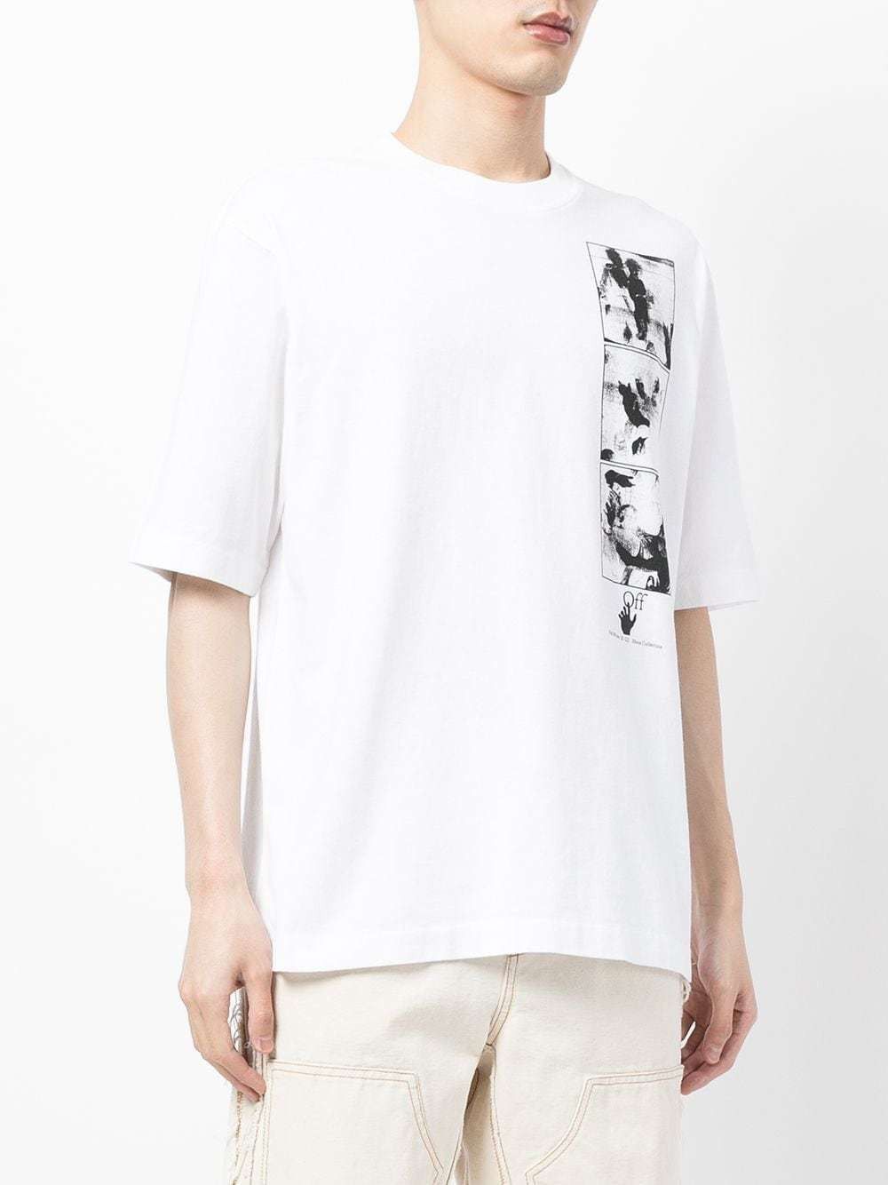 Off-White White Caravaggio Negative Oversized Skate T-Shirt Size US M / EU 48-50 / 2 - 2 Thumbnail