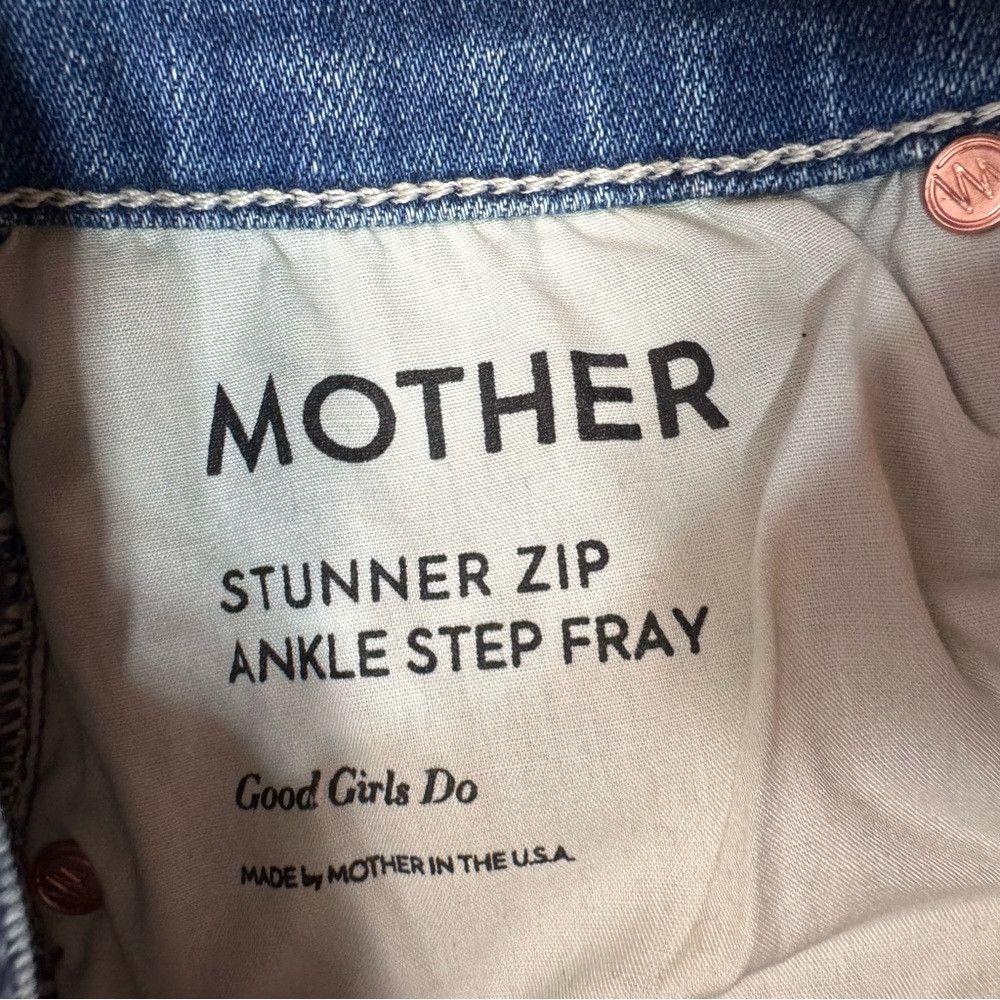 MOTHER MOTHER Stunner Zip Ankle Step Fray in Good Girls Do Jeans S Size 27" / US 4 / IT 40 - 6 Thumbnail