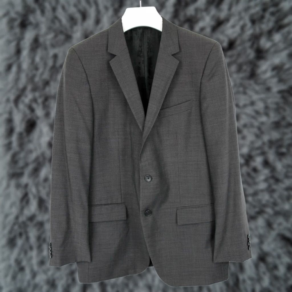 Hugo Boss HUGO BOSS Blazer Men's US 38 Single Breasted Wool Brown Aamon1/Hago Size 38R - 1 Thumbnail