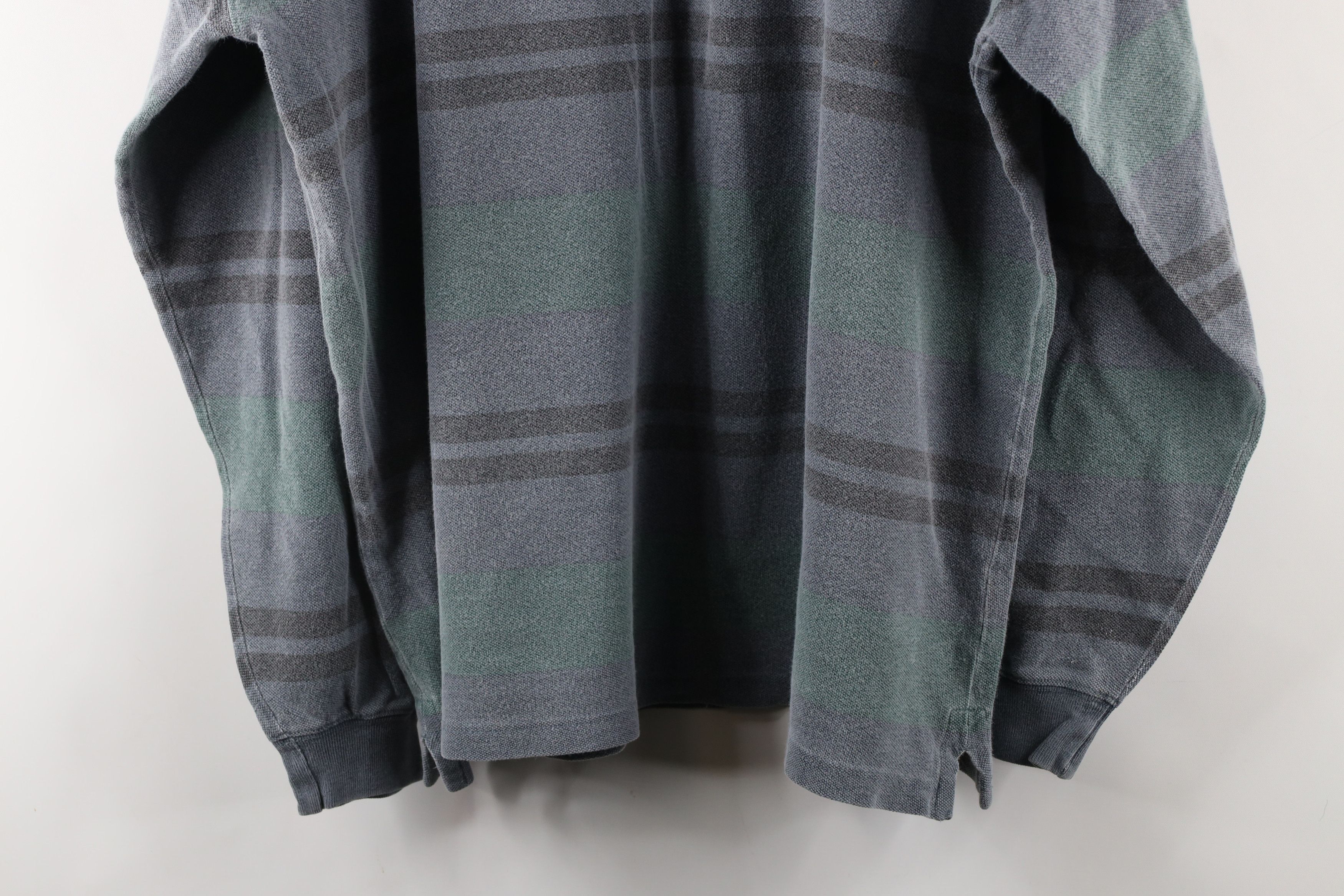Vintage Vintage 90s Streetwear Block Long Sleeve Hoodie T-Shirt Size US XXL / EU 58 / 5 - 9 Thumbnail