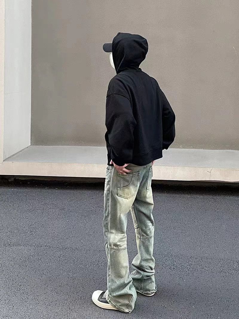 Japanese Brand × Jean Retro yellow mud-dyed distressed work jeans Size US 30 / EU 46 - 4 Thumbnail