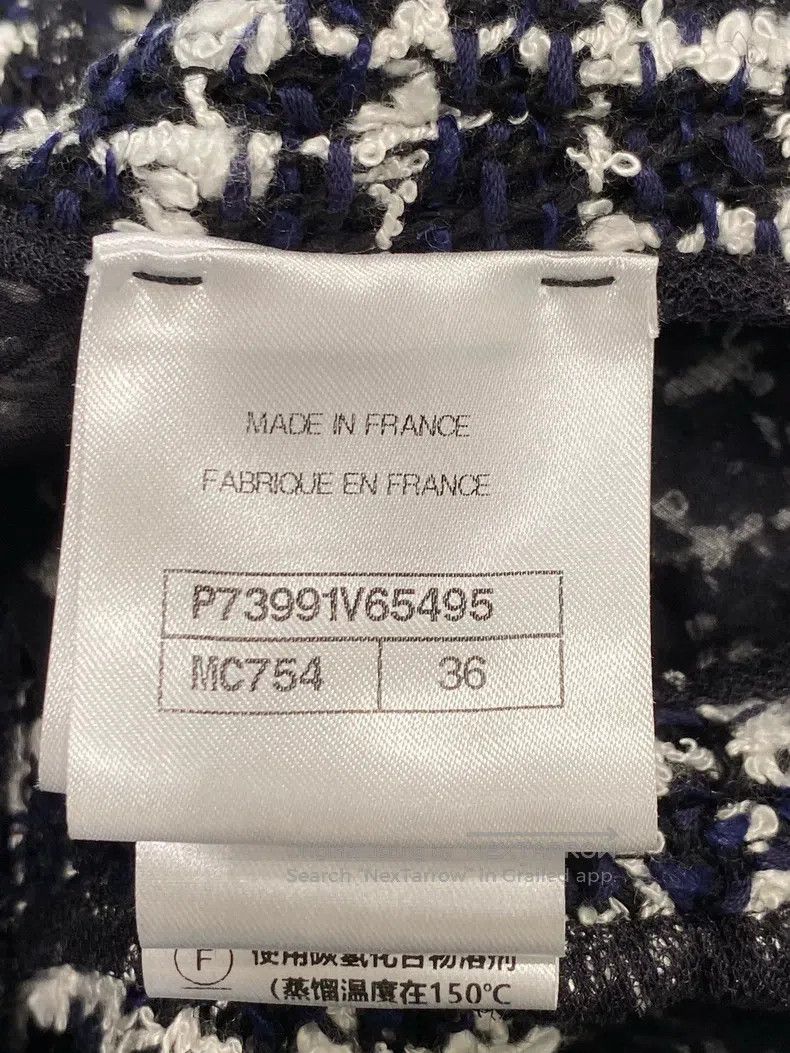 Chanel Chanel 23-year-old black and white plaid tweed dress Size XS / US 0-2 / IT 36-38 - 5 Thumbnail