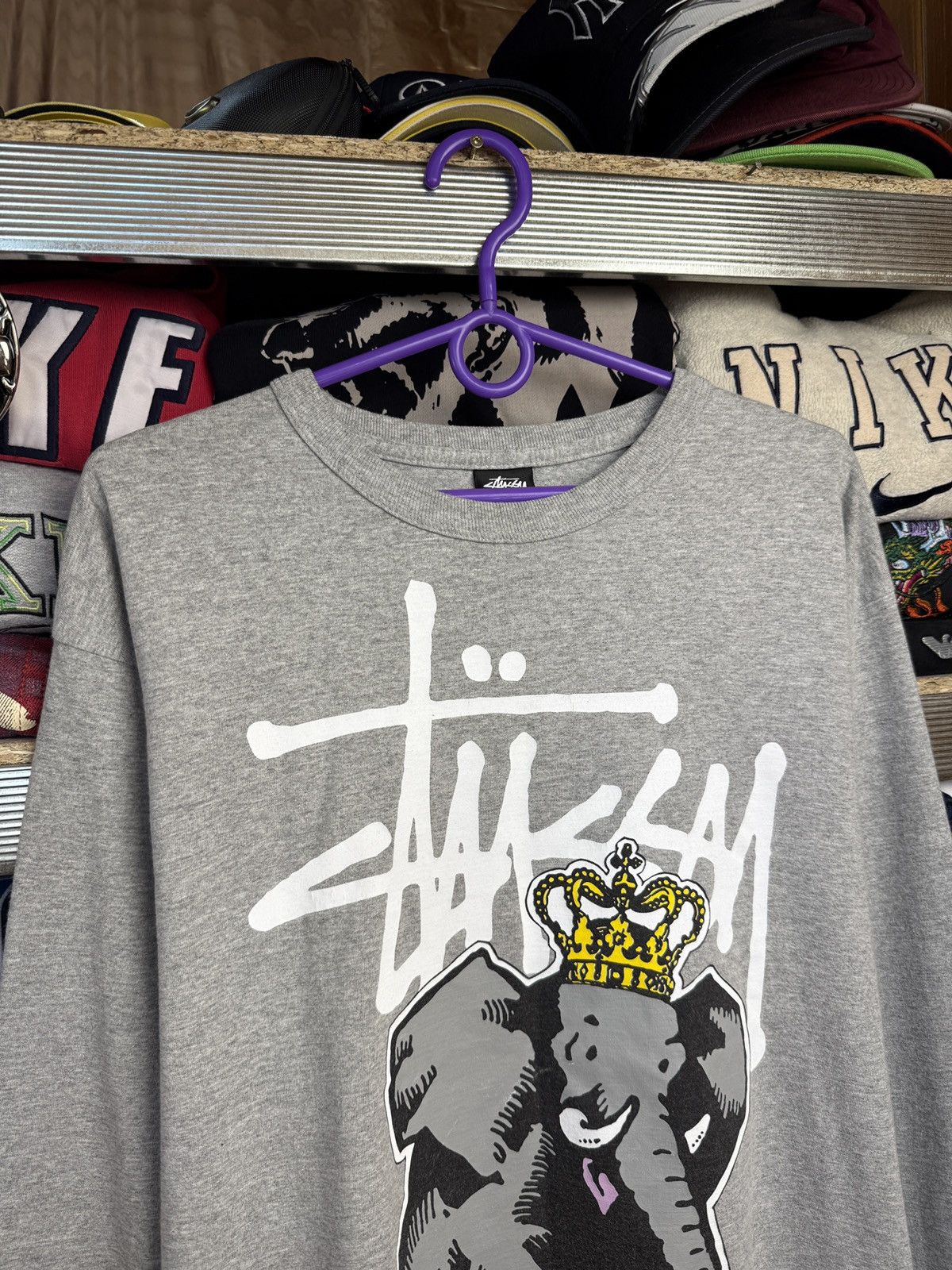 Stussy STUSSY ELEPHANT RARE VINTAGE T-SHIRT LONG SLEEVE Size US M / EU 48-50 / 2 - 3 Thumbnail