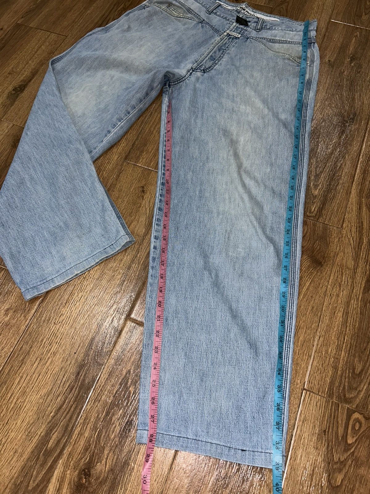 Marithe + Francois Girbaud Marithe Francois Girbaud Stone Washed Baggy Faded Blue Jeans Size 30" / US 8 / IT 44 - 15 Thumbnail