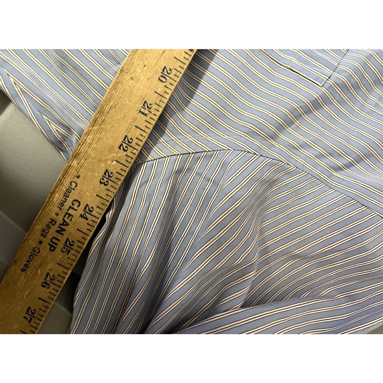 Jos. A. Bank Jos. A. Bank Shirt Adult 17.5-35 Blue Striped Long Sleeve Button-Down Cotton Mens Size US XL / EU 56 / 4 - 5 Thumbnail
