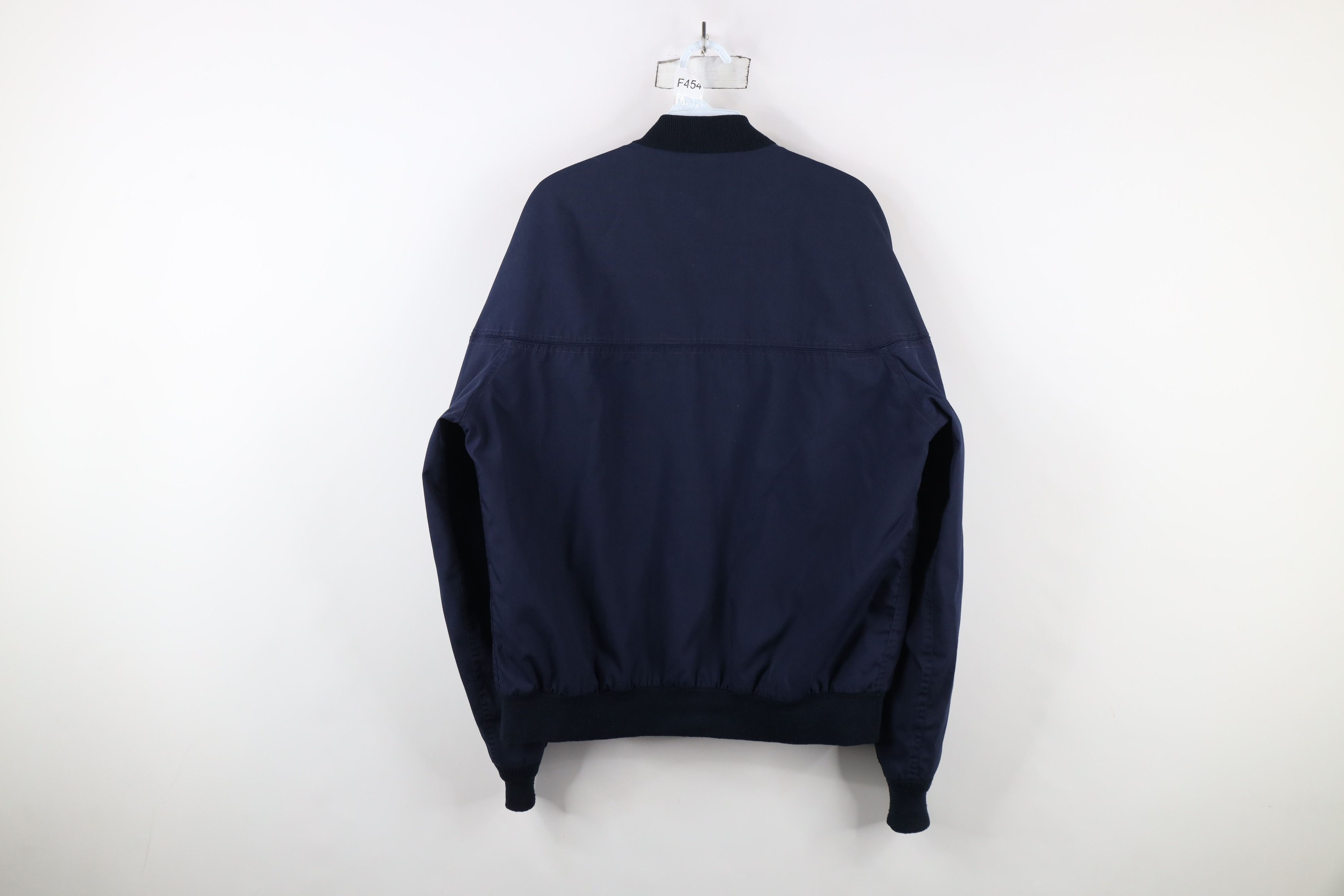 Vintage Vintage 70s Streetwear Flannel Lined Bomber Jacket Blue USA Size US L / EU 52-54 / 3 - 11 Thumbnail