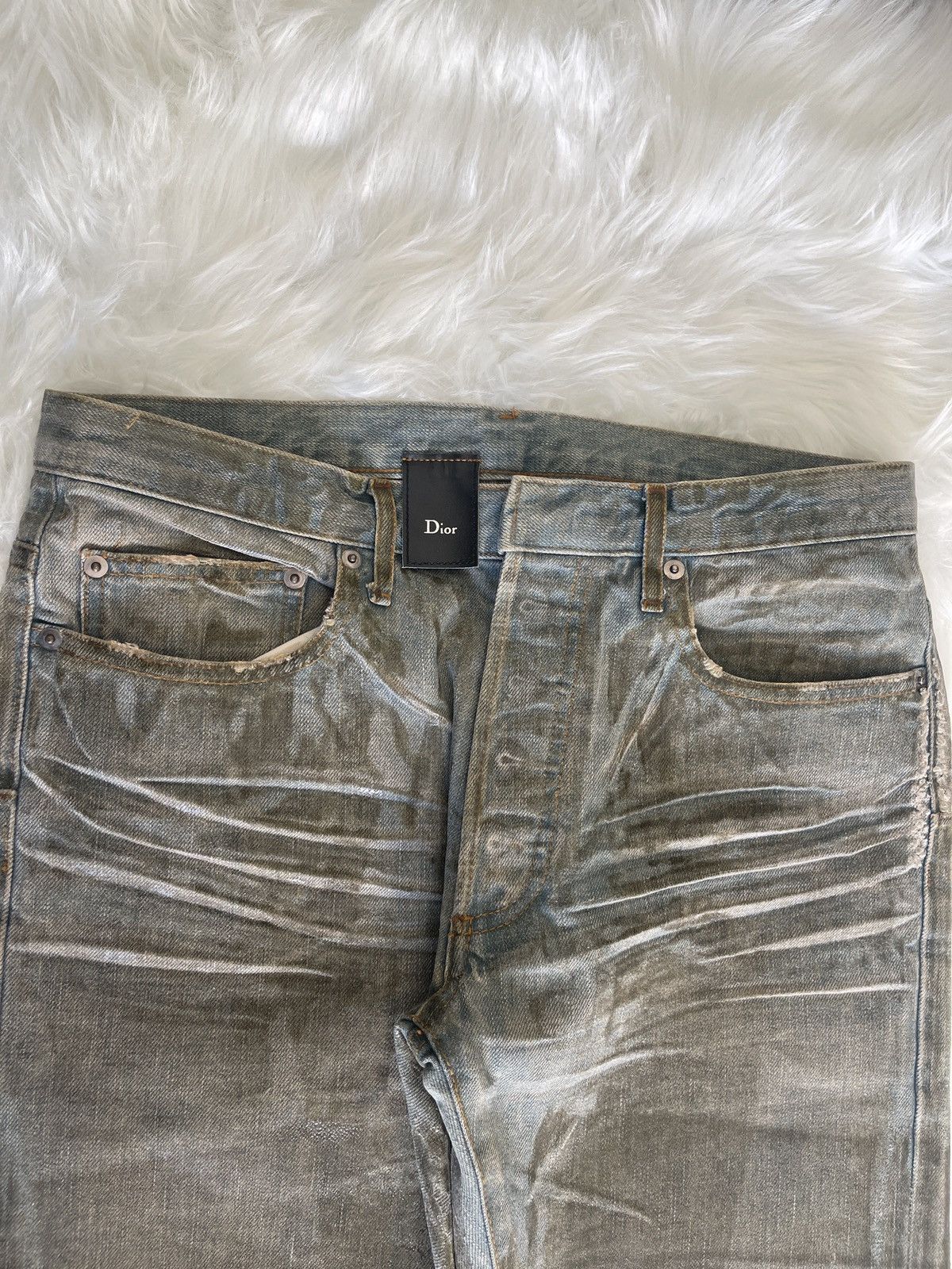 Dior Dior Homme ss04 Dior Bleu Cleir Lusters Size US 29 - 2 Thumbnail