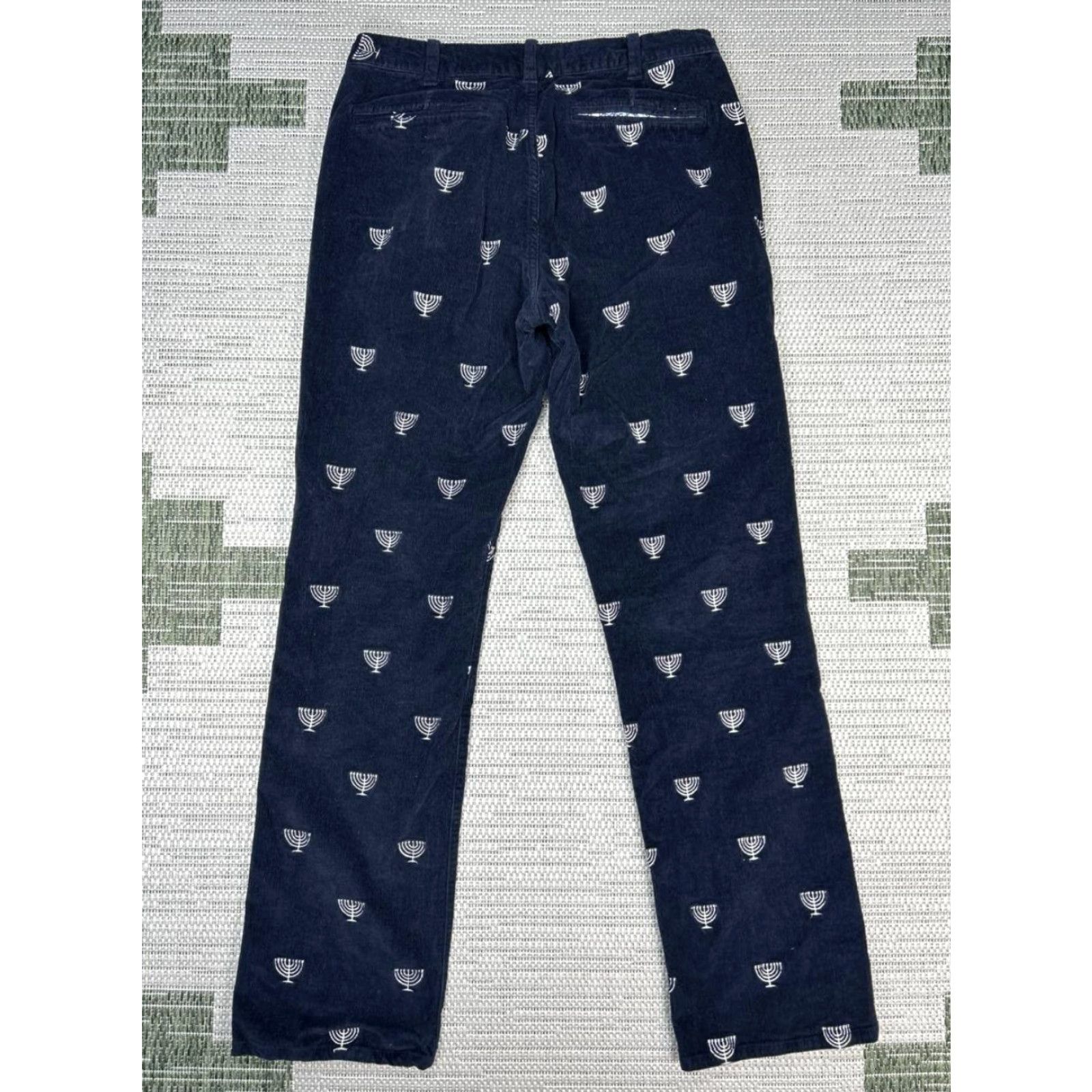 Bonobos Bonobos Chino Pants Men 31x32 Blue Corduroy Regular Straight Size US 31 - 2 Thumbnail