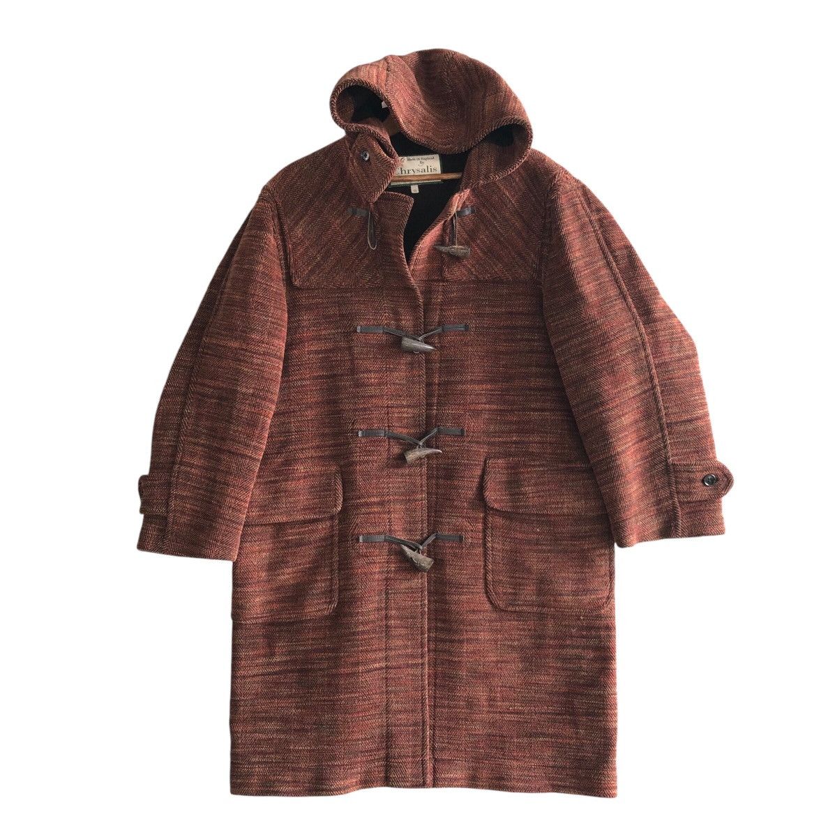 Designer × Vintage Chrysalis England Long Hooded Jacket Brown Vintage Size M Size US M / EU 48-50 / 2 - 1 Thumbnail