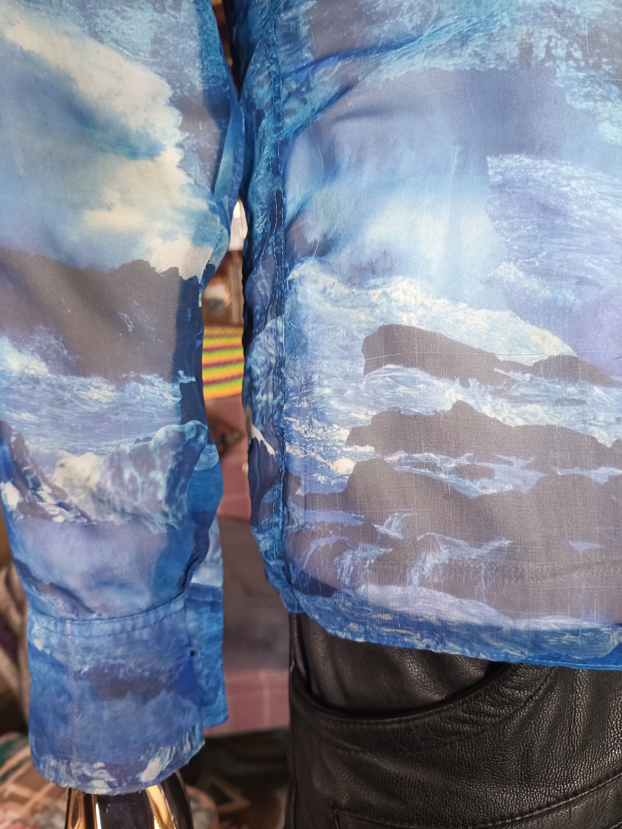Dexter Wong Dexter Wong See-Thru Ocean Print Shirt Size US M / EU 48-50 / 2 - 6 Thumbnail