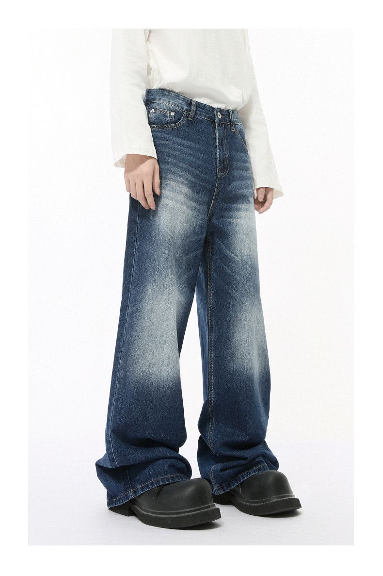 Japanese Brand Japanese retro wide-leg straight-leg vibe jeans Size US 32 / EU 48 - 2 Thumbnail