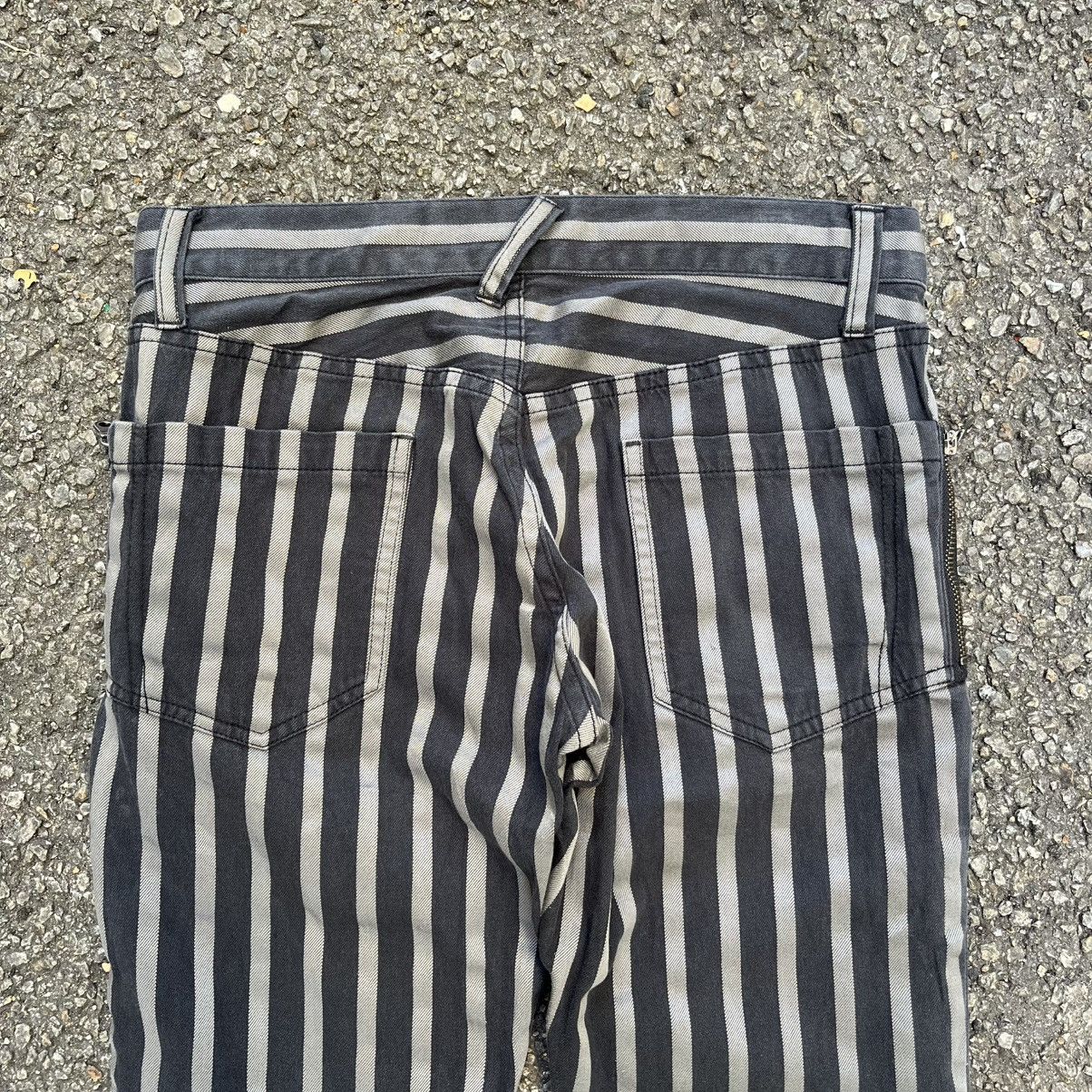 PPFM PPFM Striped Denim Multi Zippers Jeans Cyber Punk Grunge Size US 30 / EU 46 - 12 Thumbnail