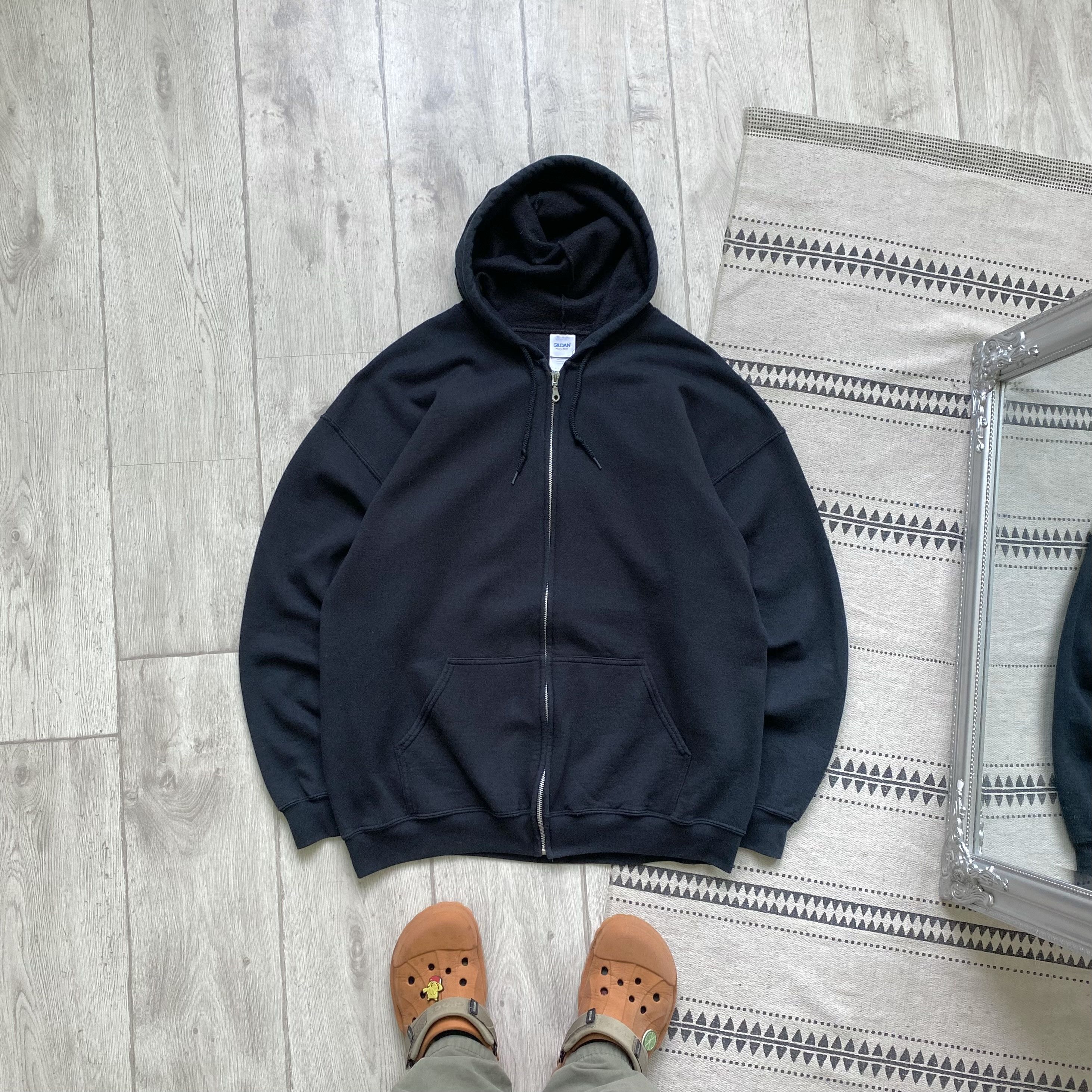 Russell Athletic ▪️Vintage Russell Athletic style Blank zip Hoodie Kanye vibe Size US XL / EU 56 / 4 - 2 Thumbnail