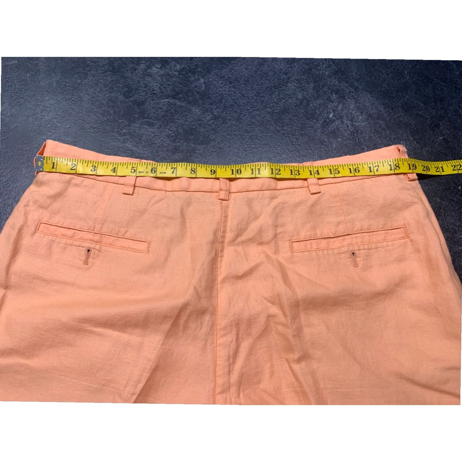 Brooks Brothers Brooks Brothers Irish Linen Bermuda Shorts Mens 38 Peach Size US 38 / EU 54 - 5 Thumbnail