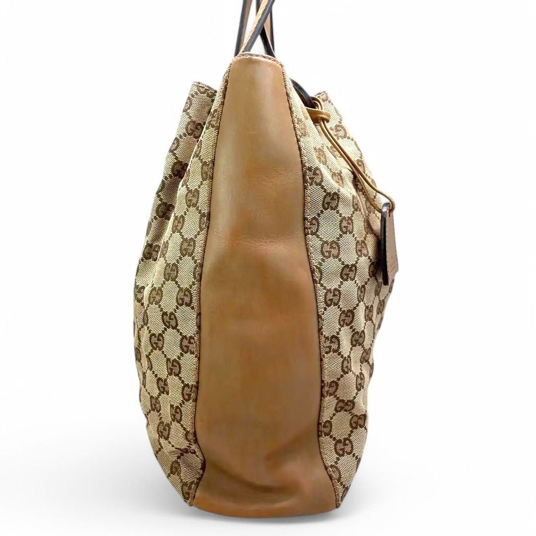 Gucci Gucci - Canvas Leather Handbag Shoulder Bag GG Monogram Size ONE SIZE - 7 Thumbnail