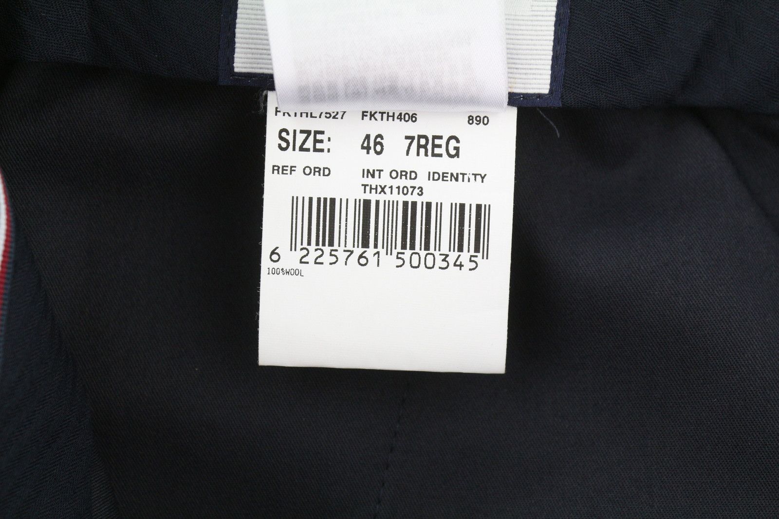 Tommy Hilfiger X LARDINI W31 Blue Slim Fit Textured Trousers 84997 Size US 31 - 12 Thumbnail