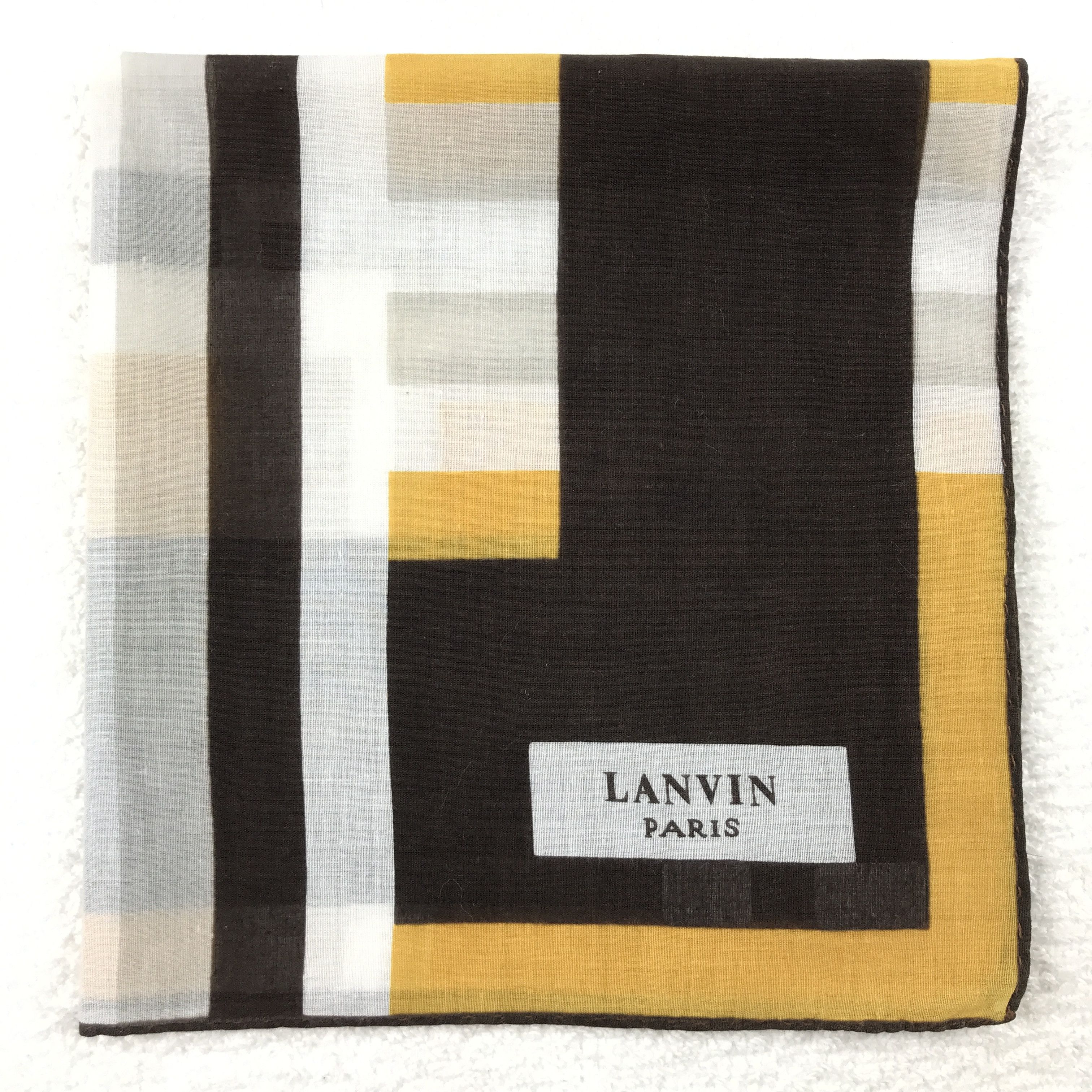 Designer × Lanvin × Vintage Vintage Lanvin Bandana Neckerchief Handkerchief Size ONE SIZE - 2 Thumbnail