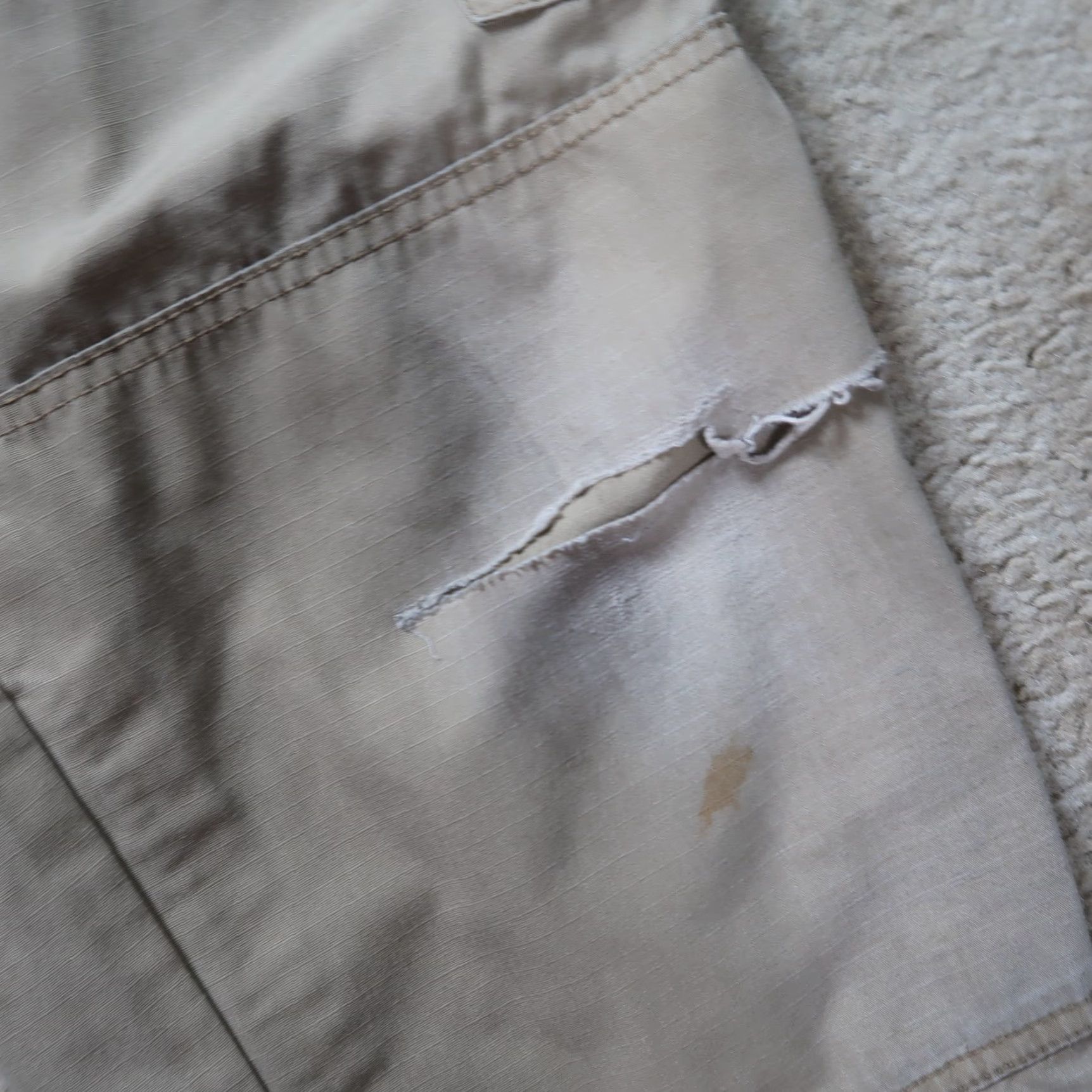 Vintage 5.11 Tactical Pants Men 32x36 Cargo Pants Distressed Beige Workwear Casual Size US 32 / EU 48 - 4 Thumbnail