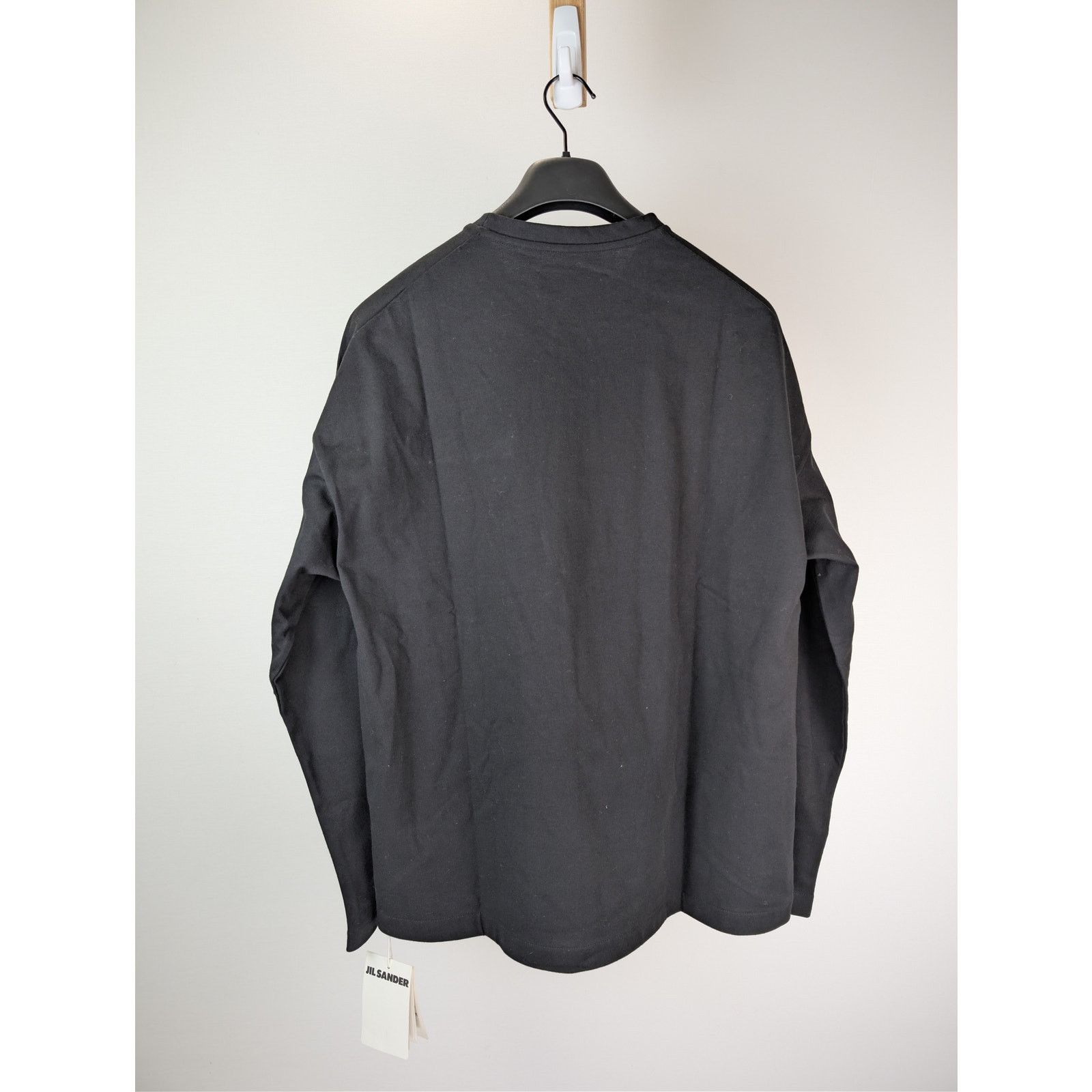 Jil Sander o1rshd1 Compact Cotton Jersey Python Pocket T-Shirt in Black Size US M / EU 48-50 / 2 - 12 Thumbnail