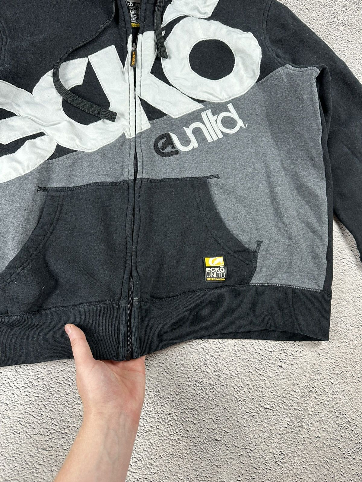 Ecko Unltd. Vintage Ecko Unltd Full Zip Hoodie Big Logo Y2K Japan Faded Size US XL / EU 56 / 4 - 7 Thumbnail