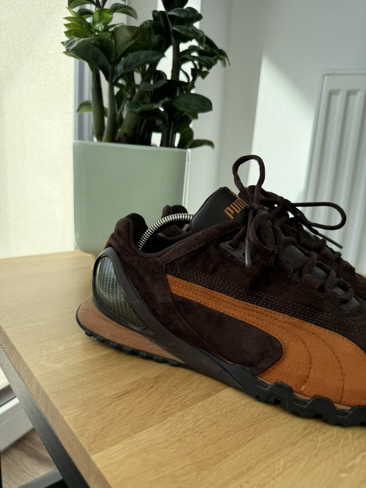 Puma Puma Ouninpihja vintage avant garde brown sneakers shoes 90s Size US 10.5 / EU 43-44 - 8 Thumbnail