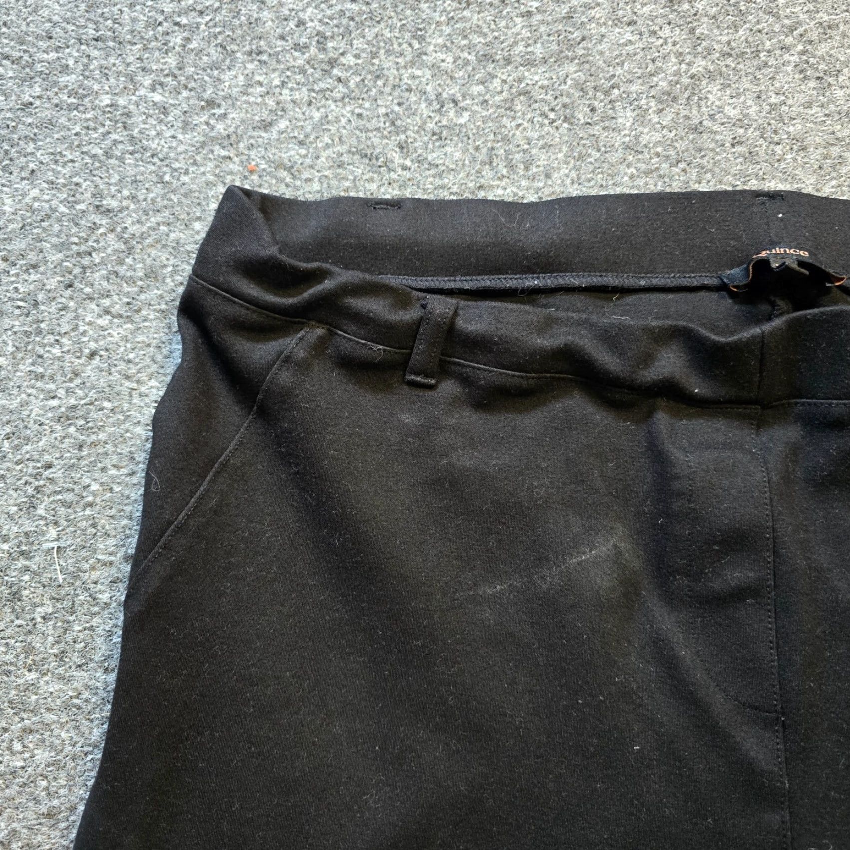 Quince Quince Pants Womens XL Black Scuba Straight Leg Stretch Pull On Capsule Career Dress Pants Slim Straight Leg Womens XL Black Quince Pants Size 40" / US 18 - 4 Thumbnail