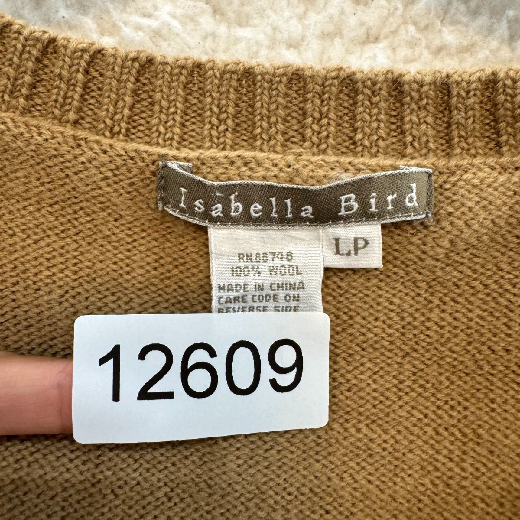 Anthropologie VINTAGE Anthropologie Isabella Bird Wool Vest Top Petite L PL Tan Knit Wrap Preppy Boho Blouse Women Mens? Size L / US 10 / IT 46 - 7 Thumbnail