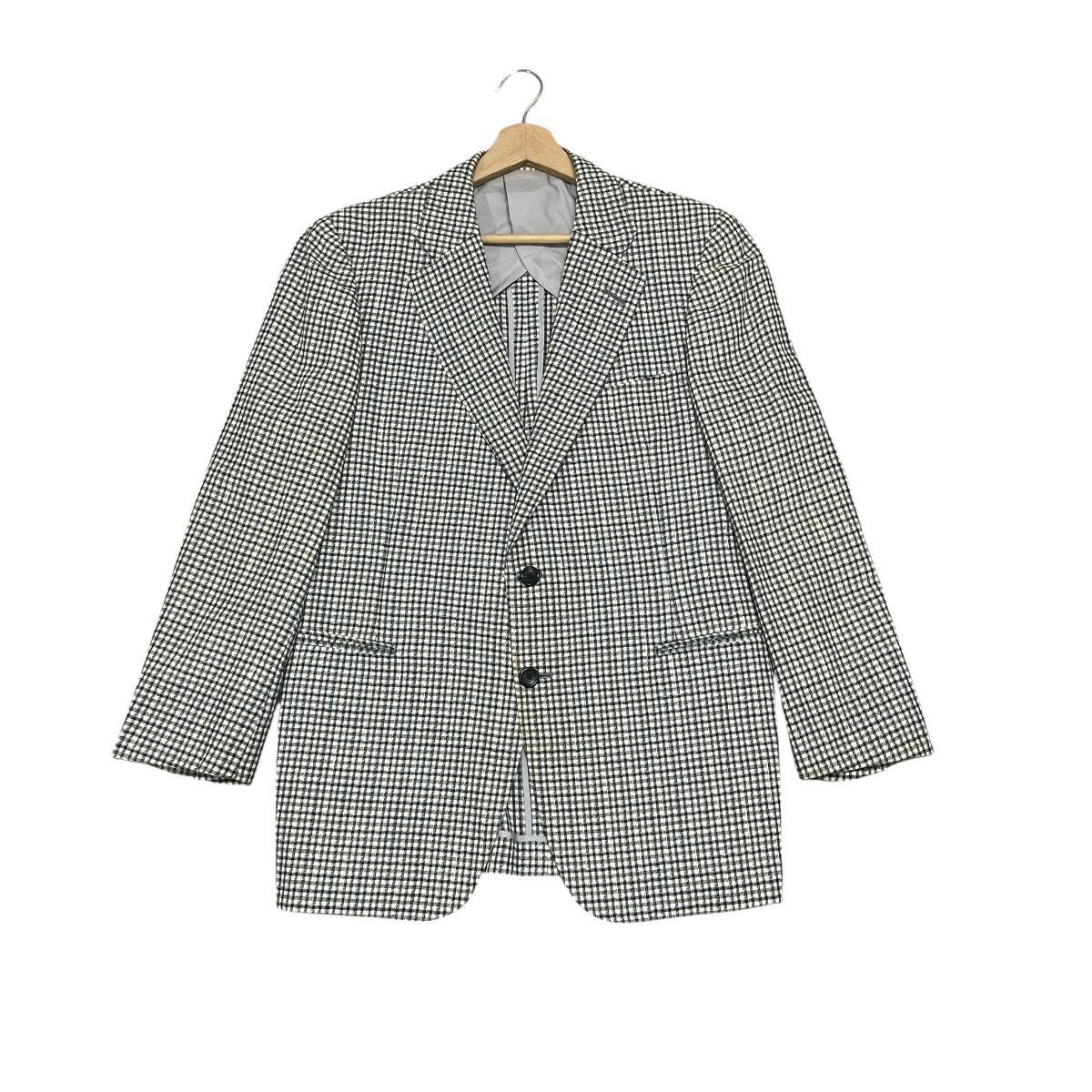 Burberry Prorsum Vintage Burberrys London Houndstooth Wool Blazer Jacket Size US M / EU 48-50 / 2 - 1 Thumbnail