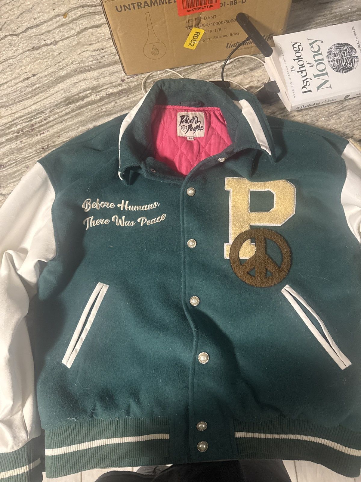 Carhartt Peaceful People Varsity Jacket Size US M / EU 48-50 / 2 - 1 Thumbnail