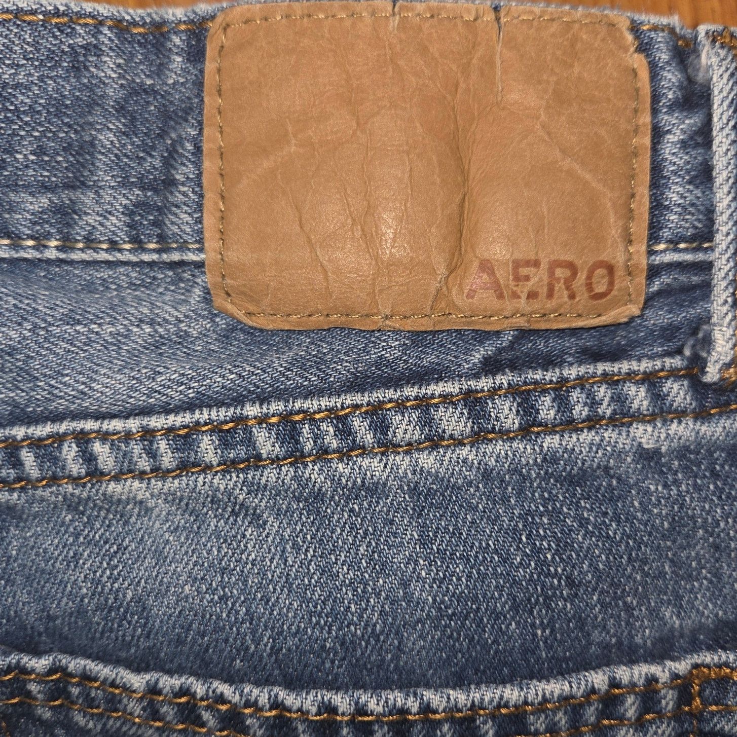 Aeropostale Aero Men's Blue Slim Straight Jeans - Waist 30 x Inseam 30 Size US 30 / EU 46 - 2 Thumbnail