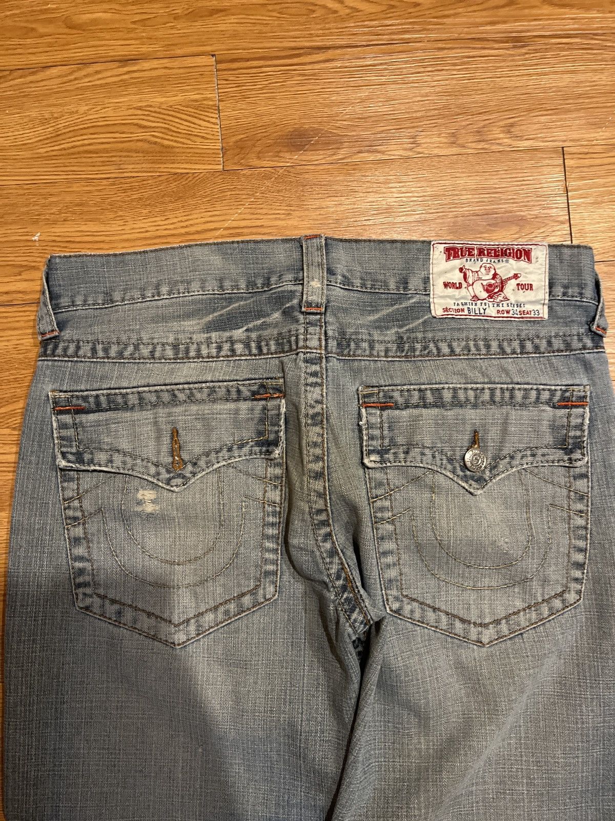 True Religion vintage y2k thrashed and faded true religion jeans Size US 36 / EU 52 - 4 Thumbnail
