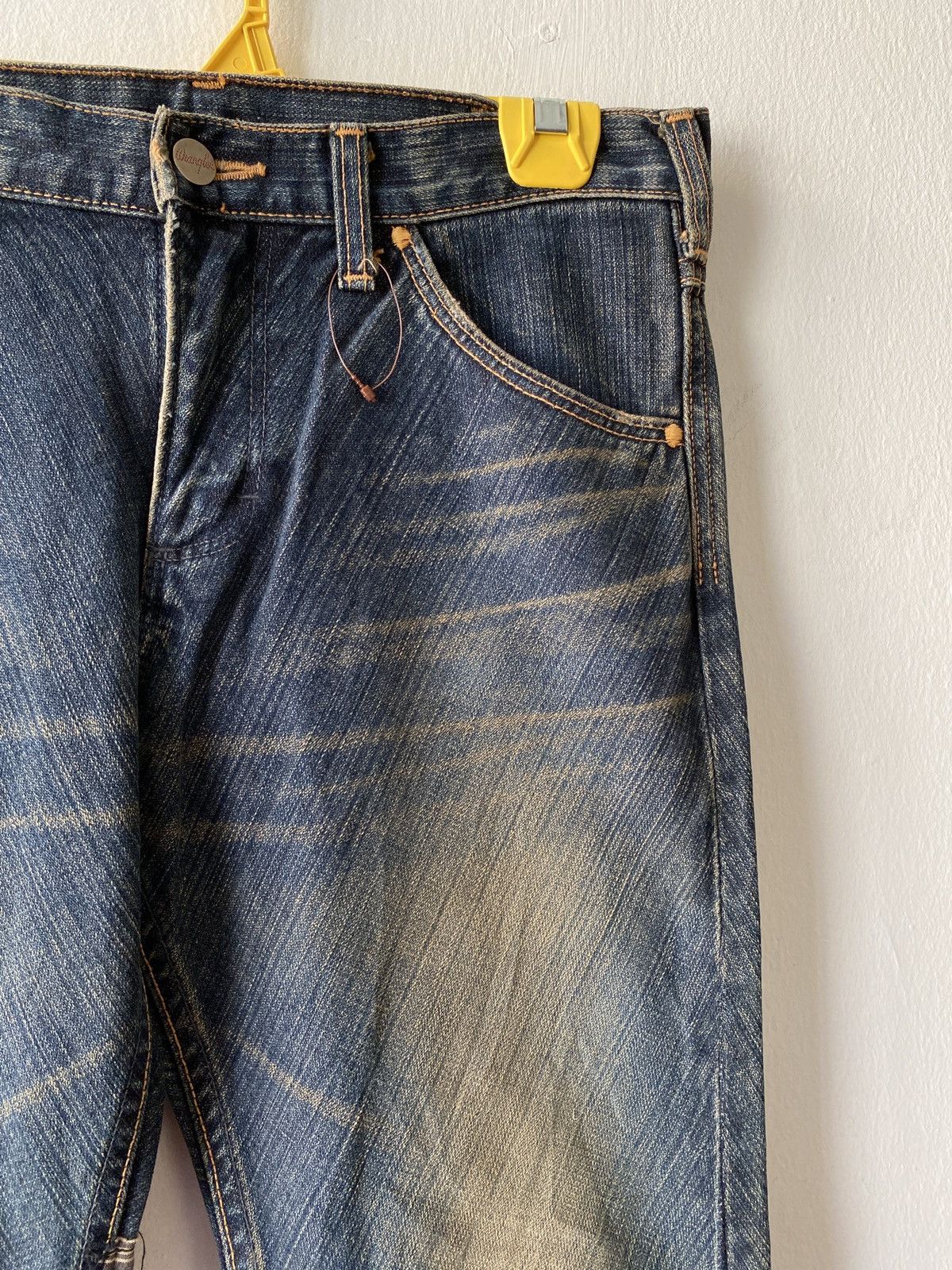 Japanese Brand × Wrangler Japanese Brand Wrangler Distressed Patchwork Flare Denim Size US 30 / EU 46 - 9 Thumbnail
