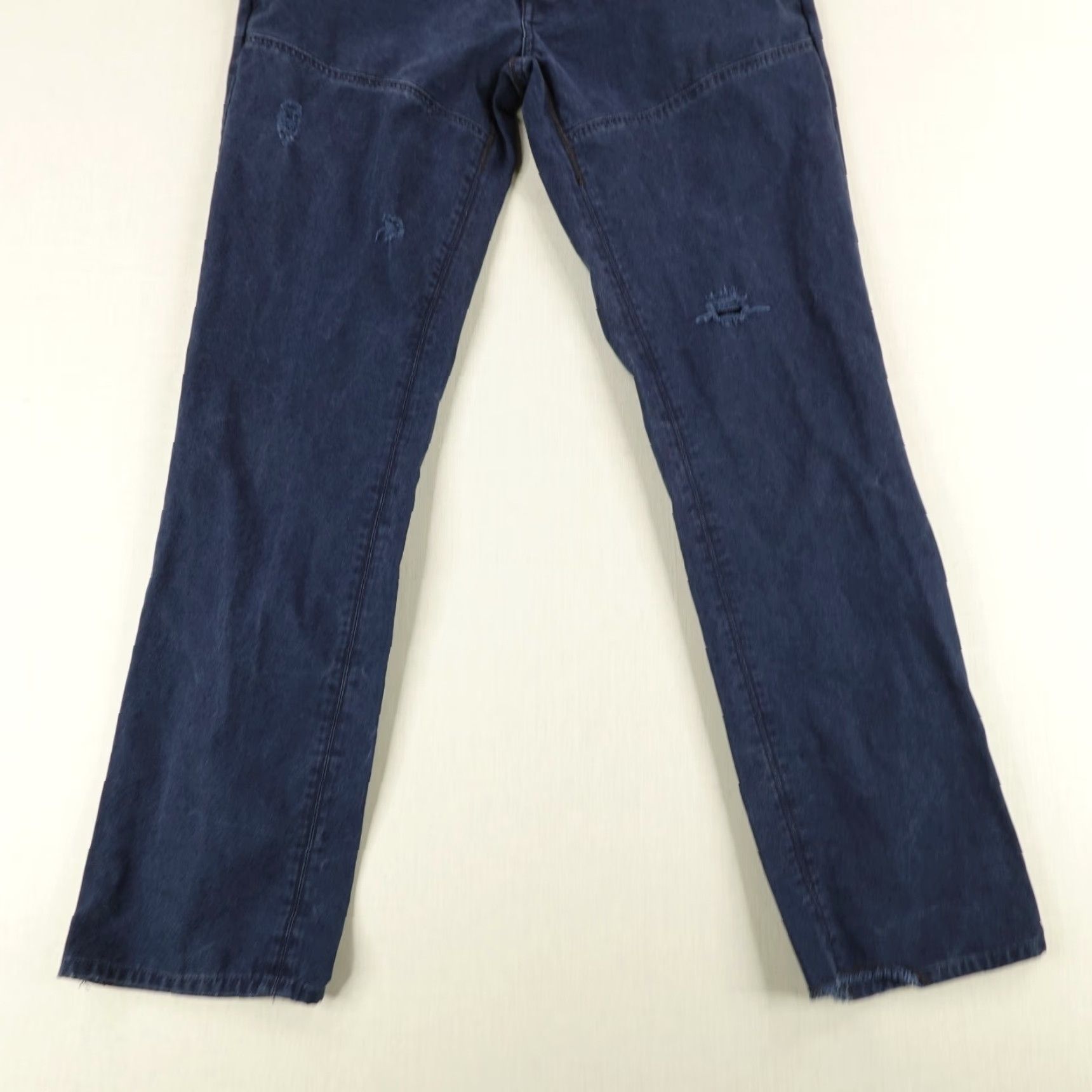 Polo Ralph Lauren VINTAGE Polo Ralph Lauren Pants Mens 34x32 Navy Blue Canvas Chino Button Fly Size US S / EU 44-46 / 1 - 3 Thumbnail