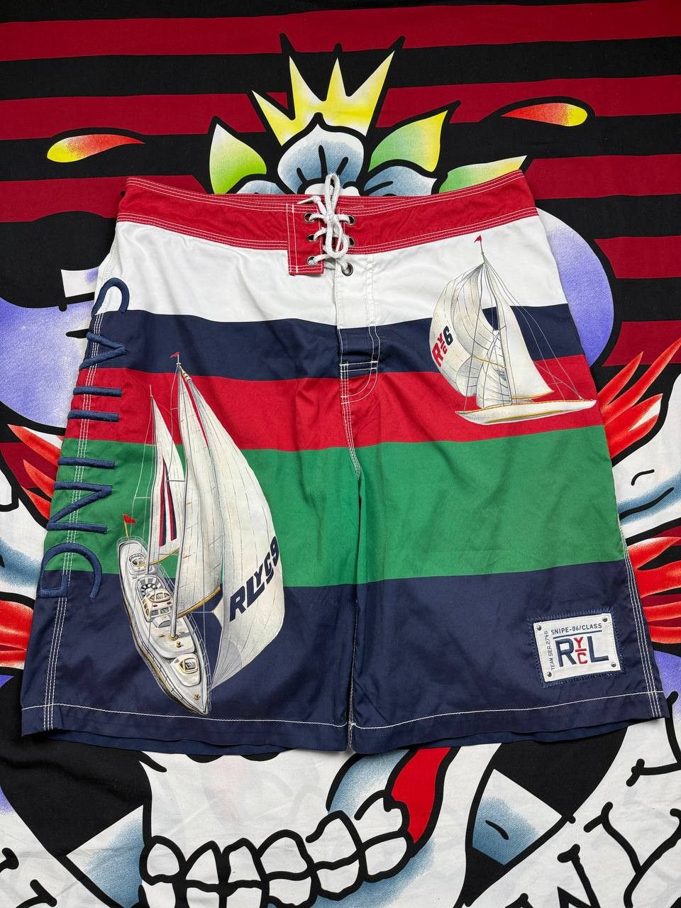 Polo Ralph Lauren Polo Ralph Lauren yachting/sailing print shorts Size 30US Size US 30 / EU 46 - 1 Thumbnail