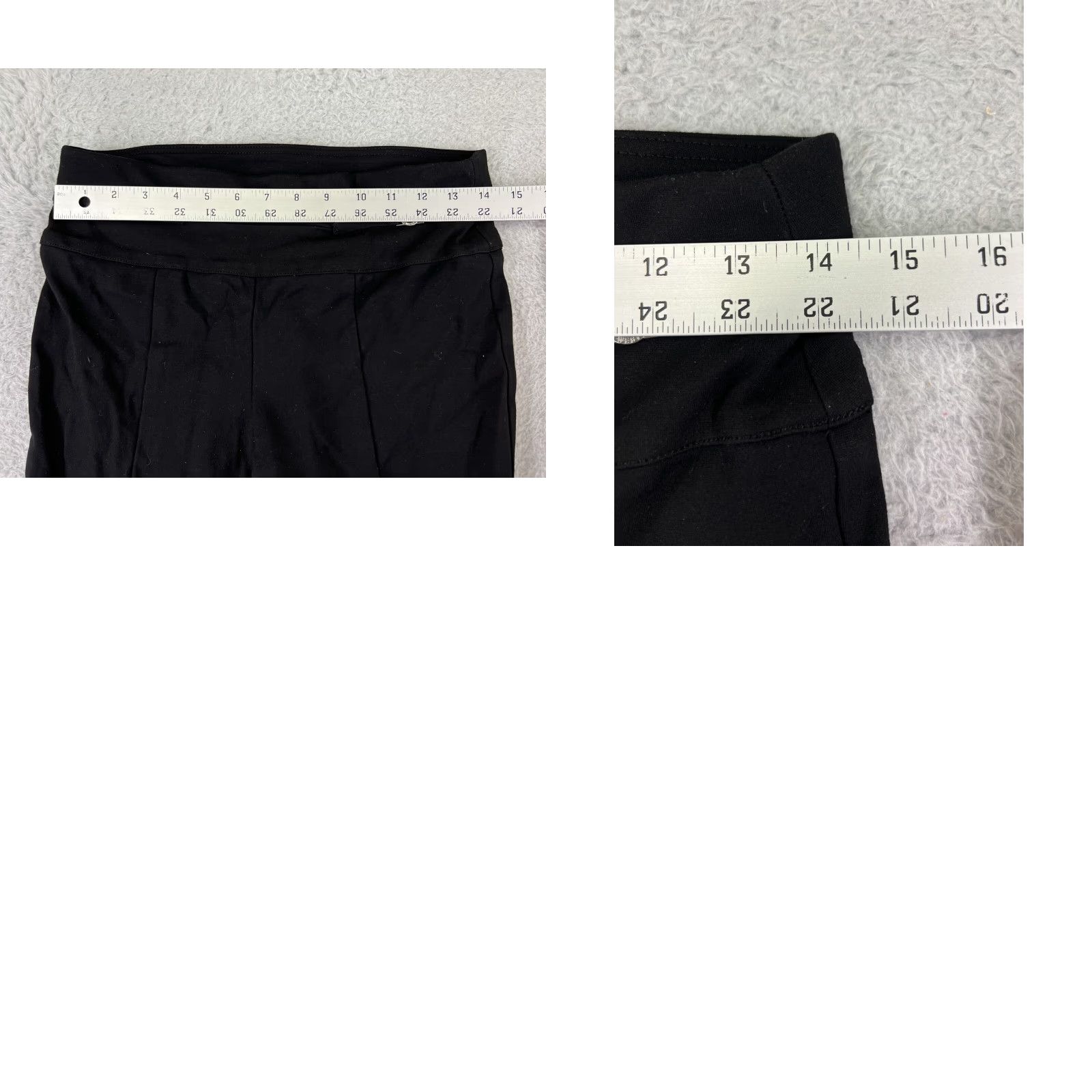 Nine West Nine West Pants Womens Petite Small Black Pull On Knit Flat Front Straight Leg Chino Style 30in Inseam PS Womens Black Knit Pants Size 28" / US 6 / IT 42 - 9 Thumbnail