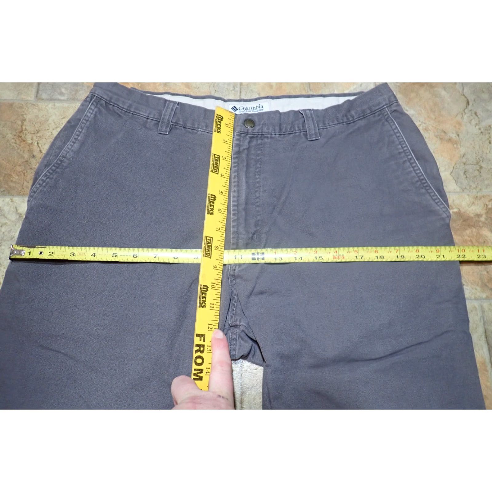 CLOT VINTAGE Columbia Mens Pants 36 Gray Cotton Canvas Straight Leg Work Hiking Casual 90s Mens Size US 36 / EU 52 - 7 Thumbnail