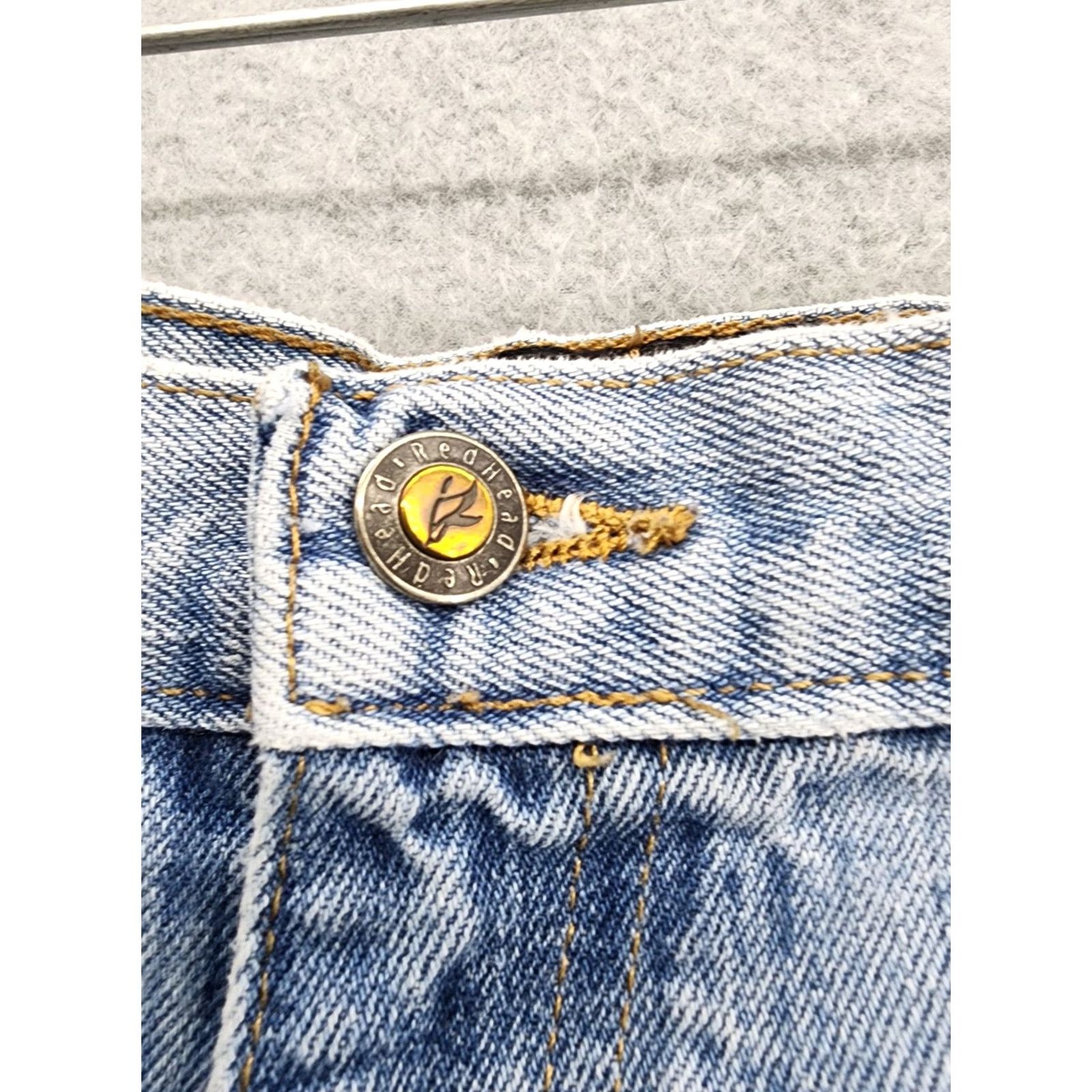 Denime RedHead Jeans Men's Straight Denim Relaxed Fit 38x30 Blue Belt Loops 5-Pocket Design Inseam 30 Size US 38 / EU 54 - 3 Thumbnail